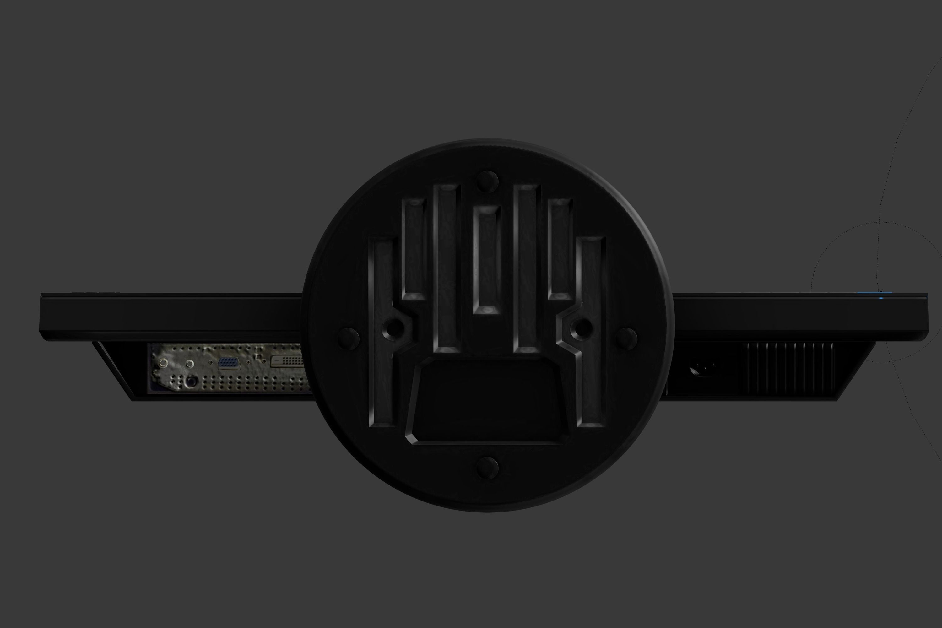 ASUS PC Monitor Free low-poly 3D model_7