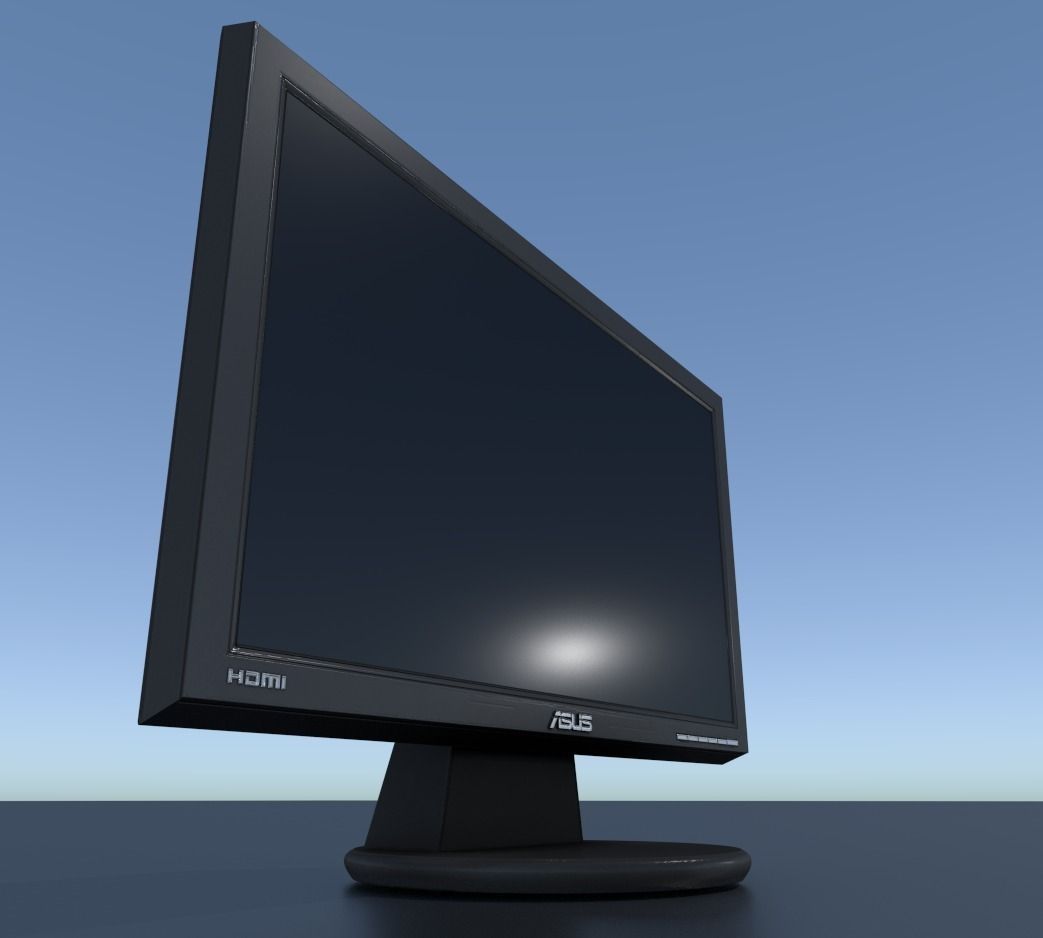ASUS PC Monitor free 3D Model OBJ 3DS FBX BLEND DAE