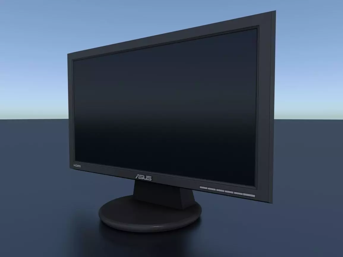 ASUS PC Monitor Free low-poly 3D model