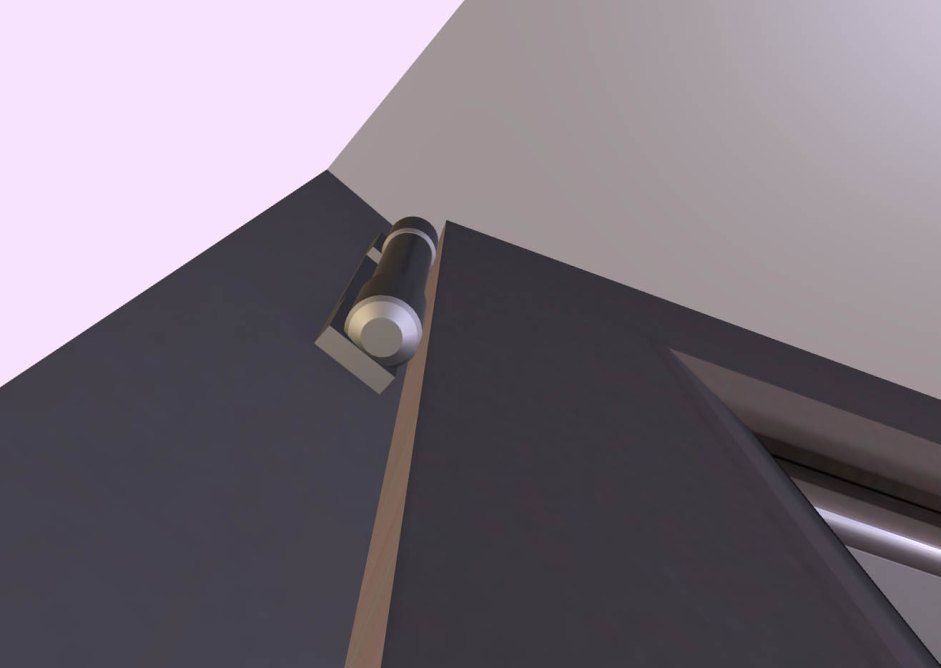 Window component Rigged and Animated Low-poly 3D model_18