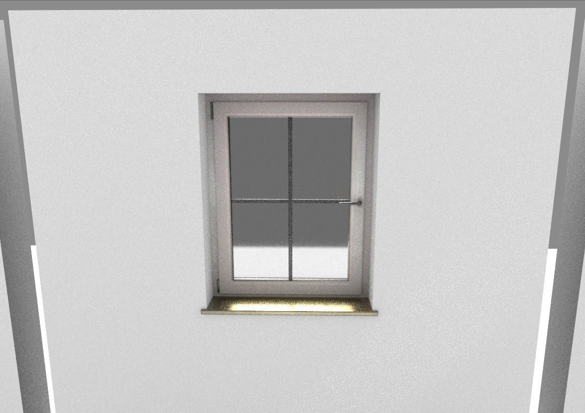 Window component Rigged and Animated Low-poly 3D model_6