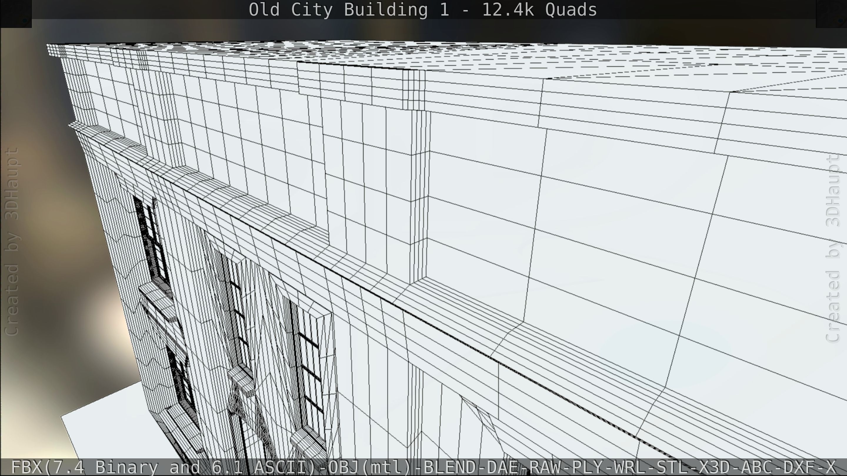 Old City Building 1 Low-poly 3D model_104