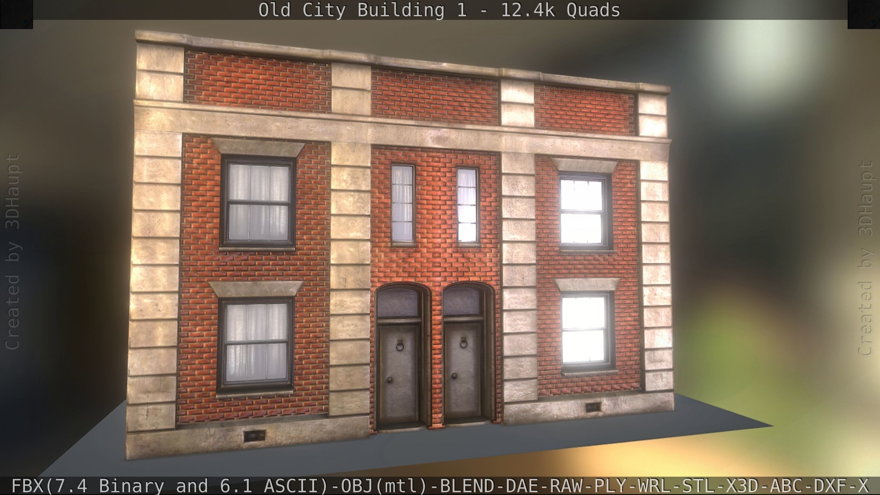 Old City Building 1 Low-poly 3D model_18