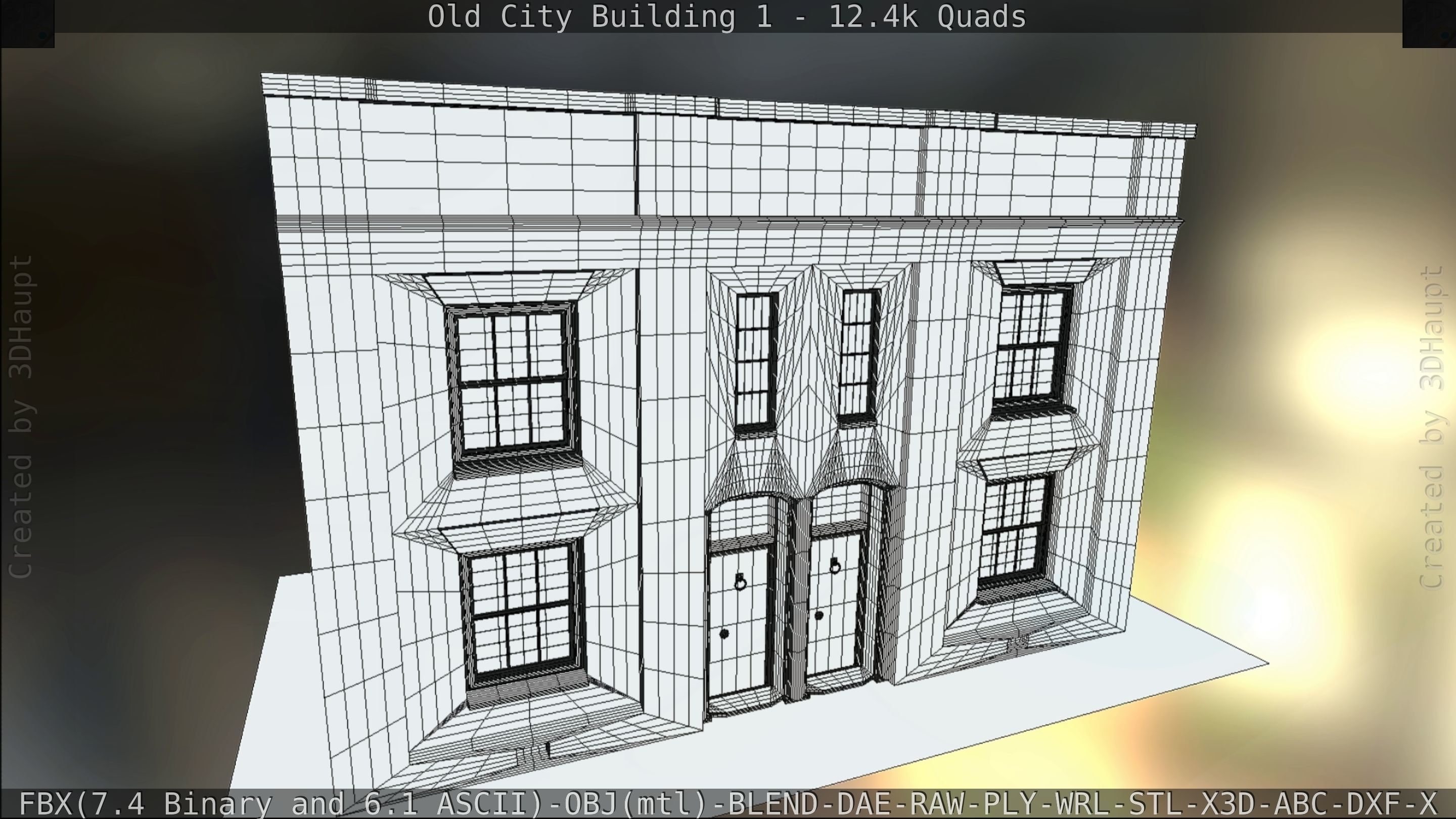 Old City Building 1 Low-poly 3D model_75