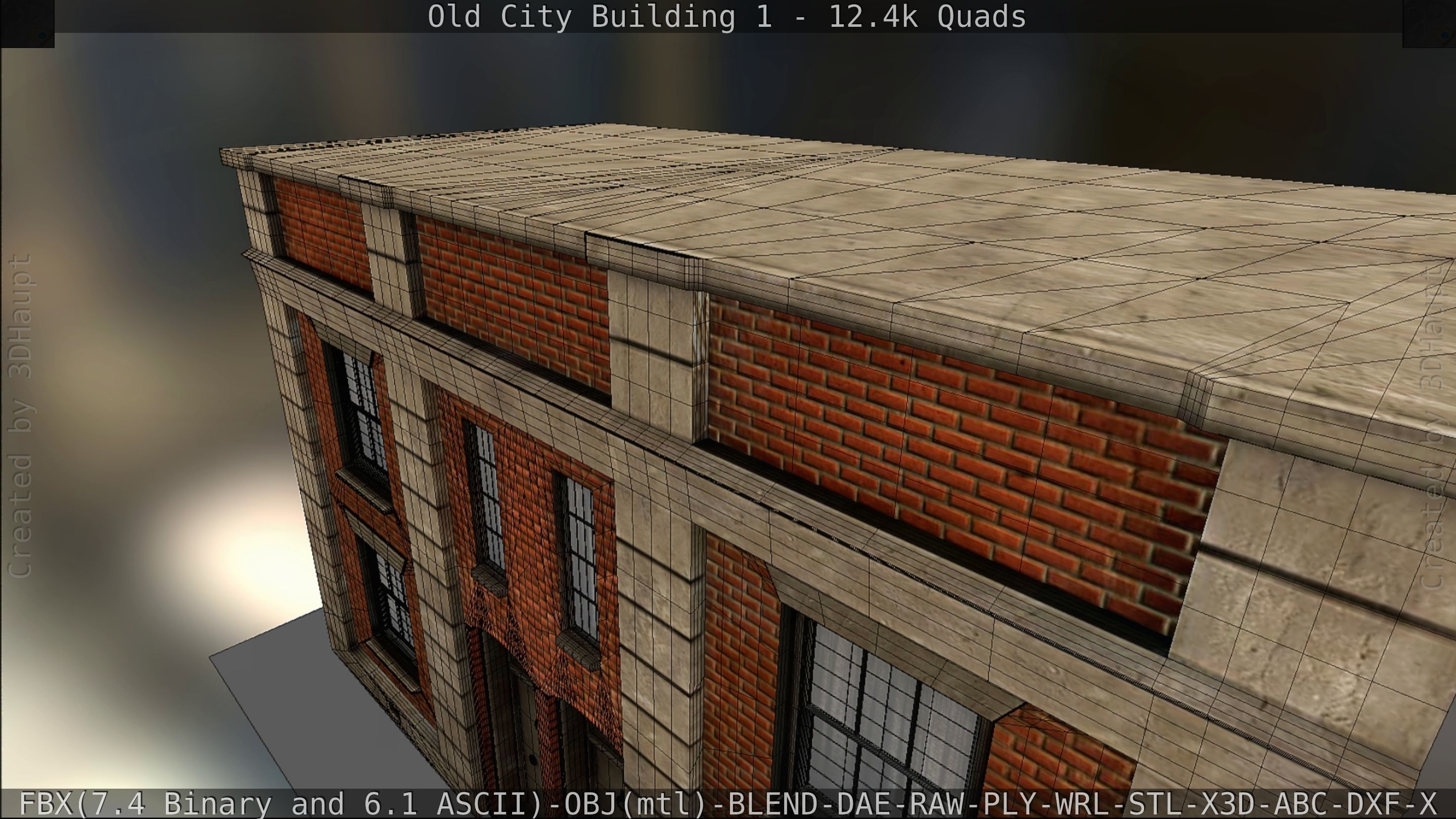 Old City Building 1 Low-poly 3D model_116