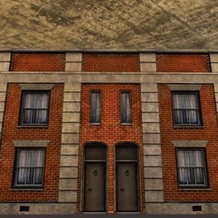 Old City Building 1 Low-poly 3D model_7