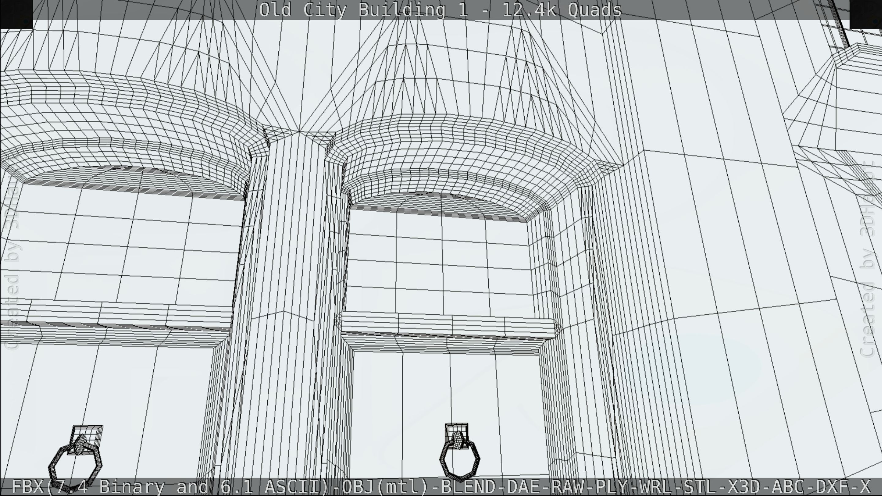 Old City Building 1 Low-poly 3D model_84