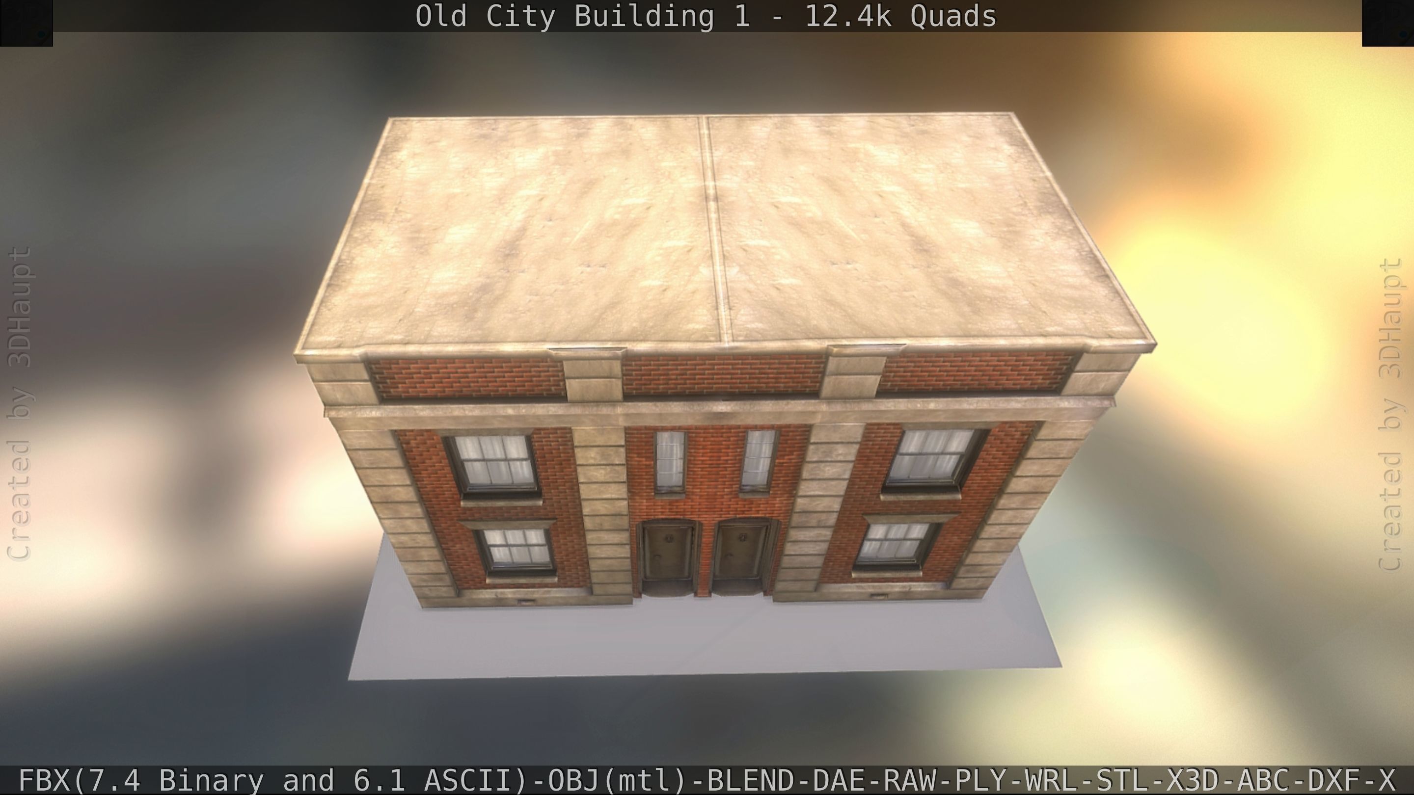 Old City Building 1 Low-poly 3D model_237