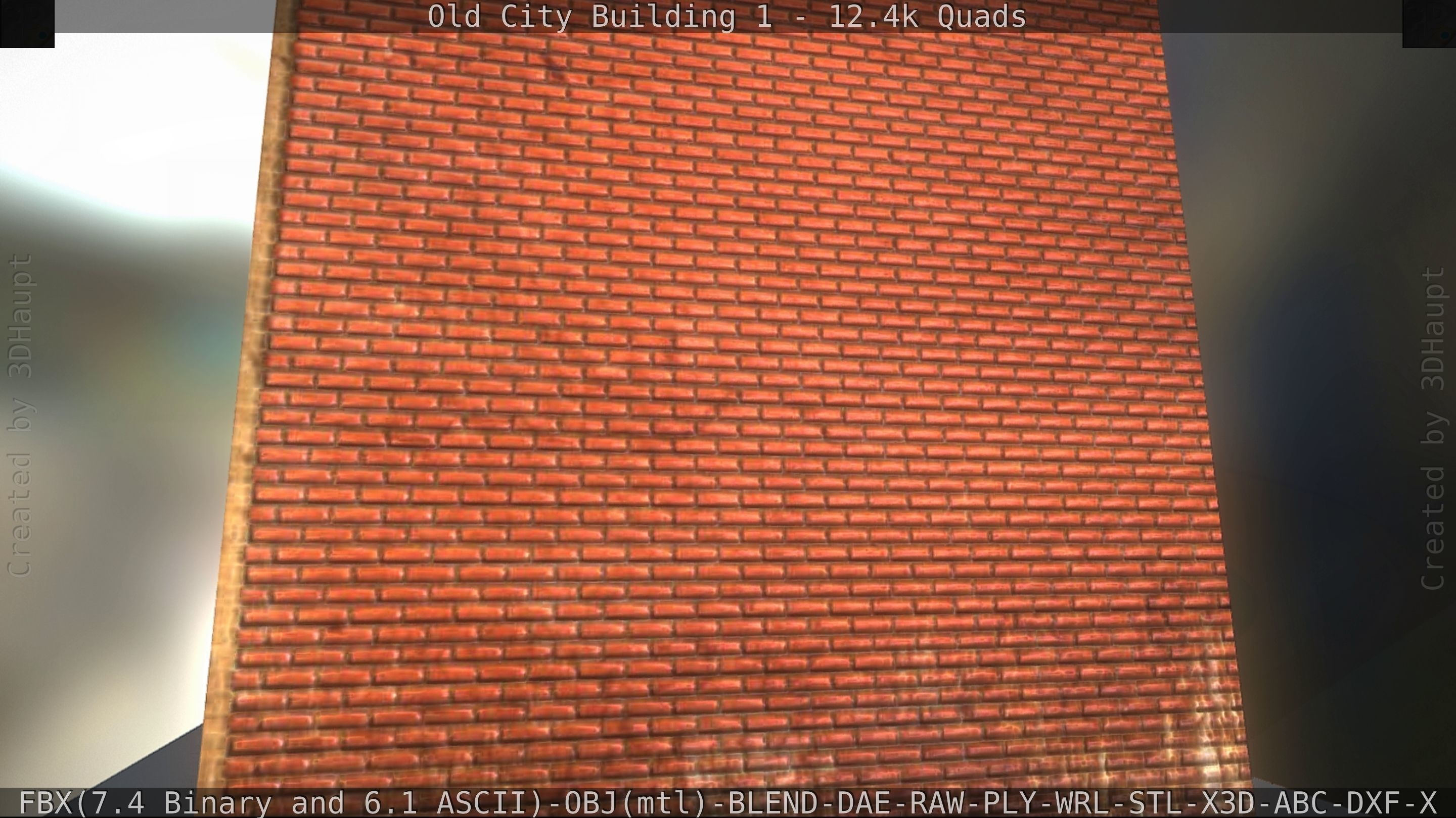 Old City Building 1 Low-poly 3D model_201