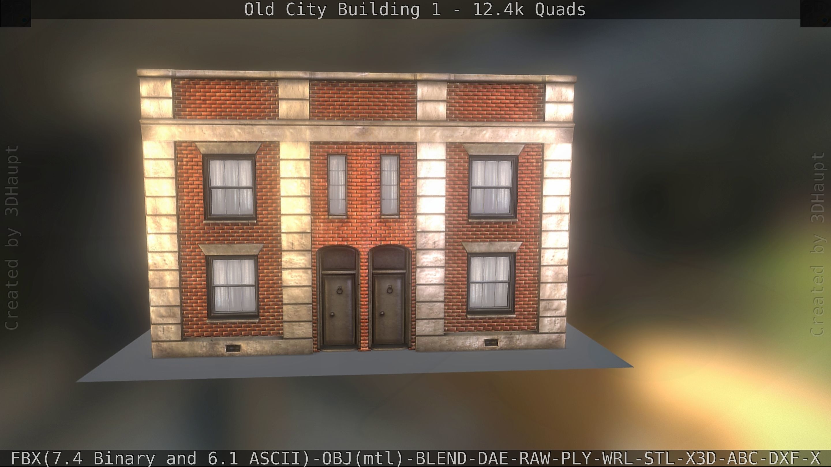 Old City Building 1 Low-poly 3D model_51