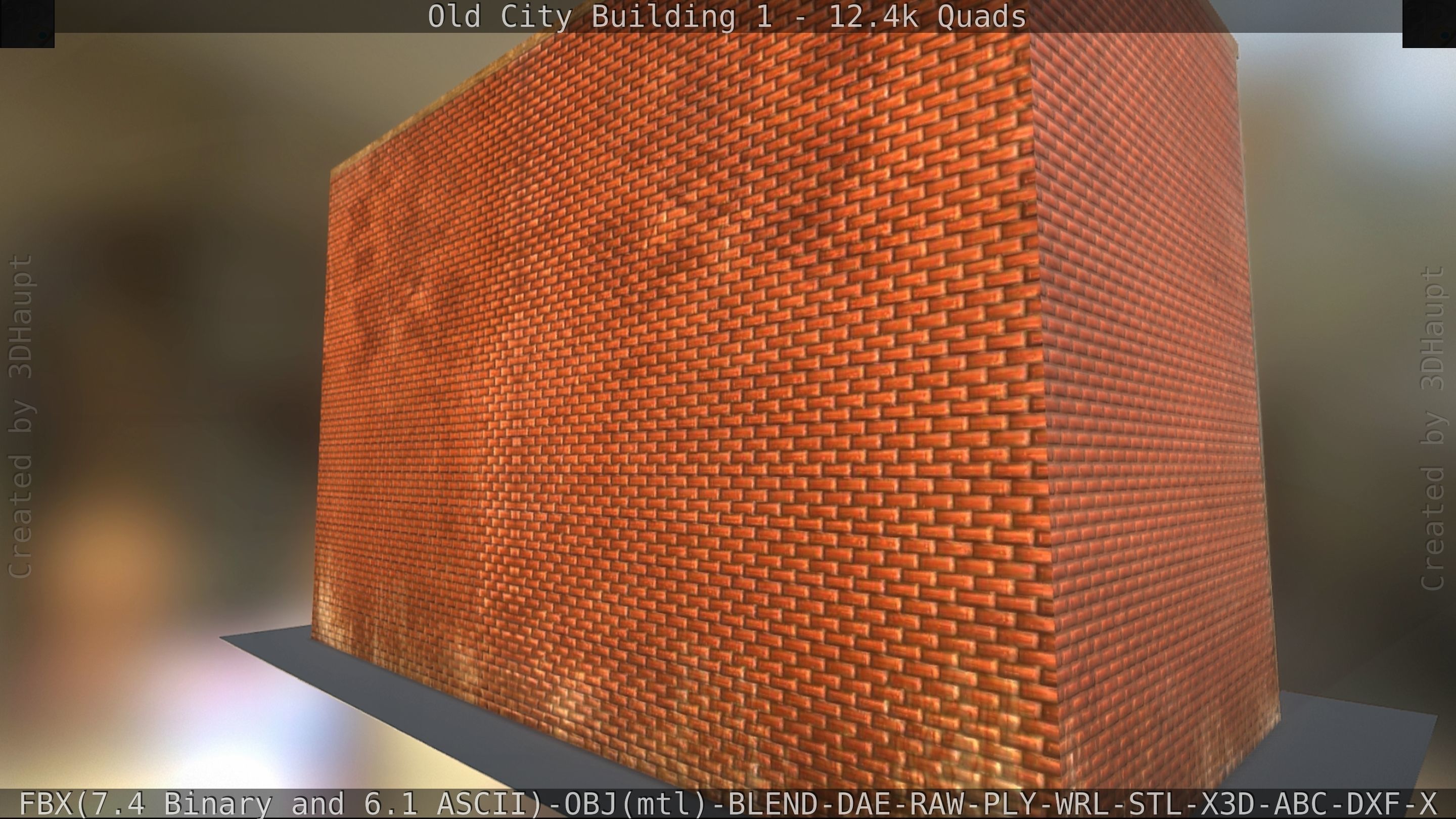 Old City Building 1 Low-poly 3D model_203