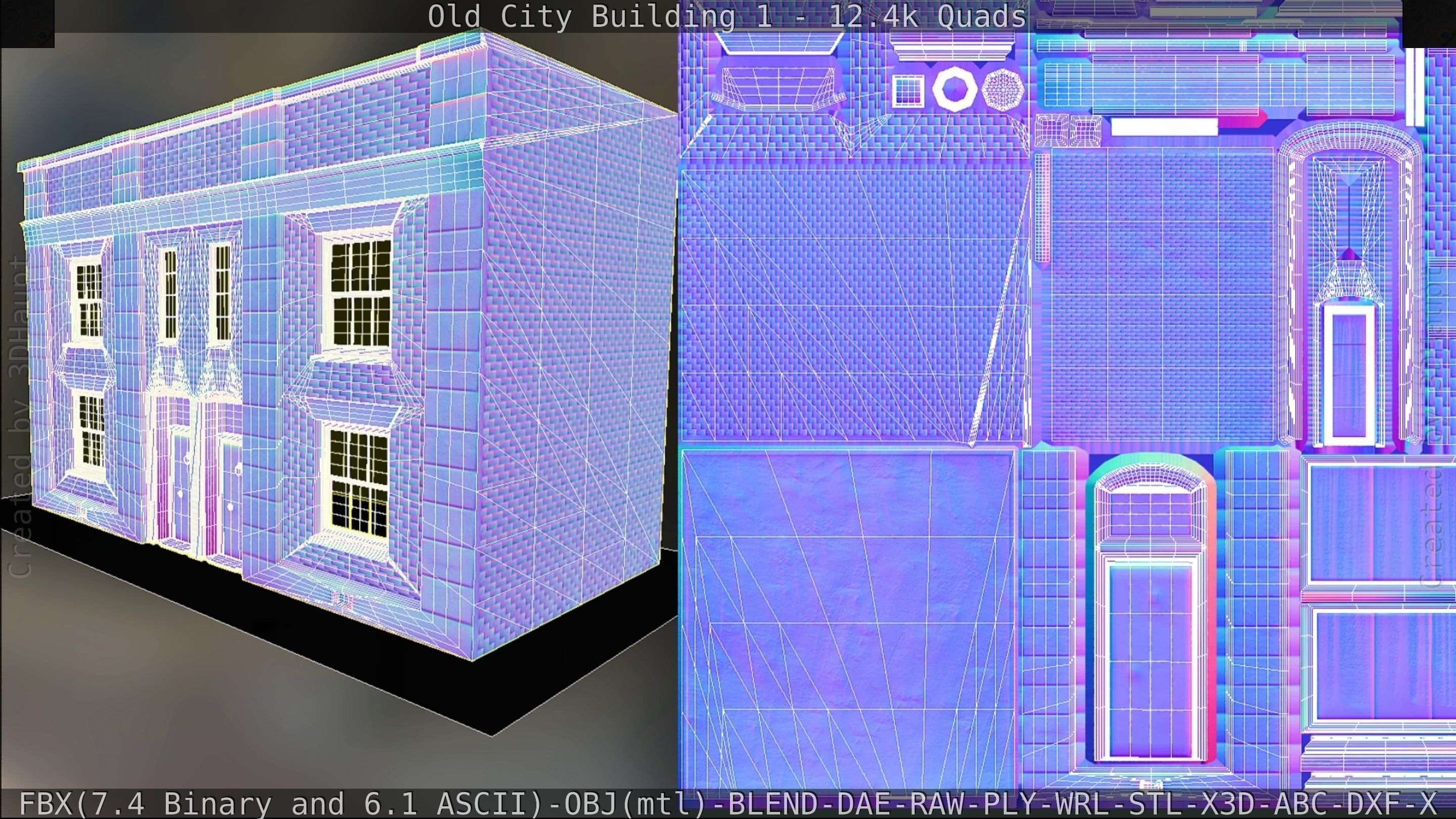 Old City Building 1 Low-poly 3D model_153