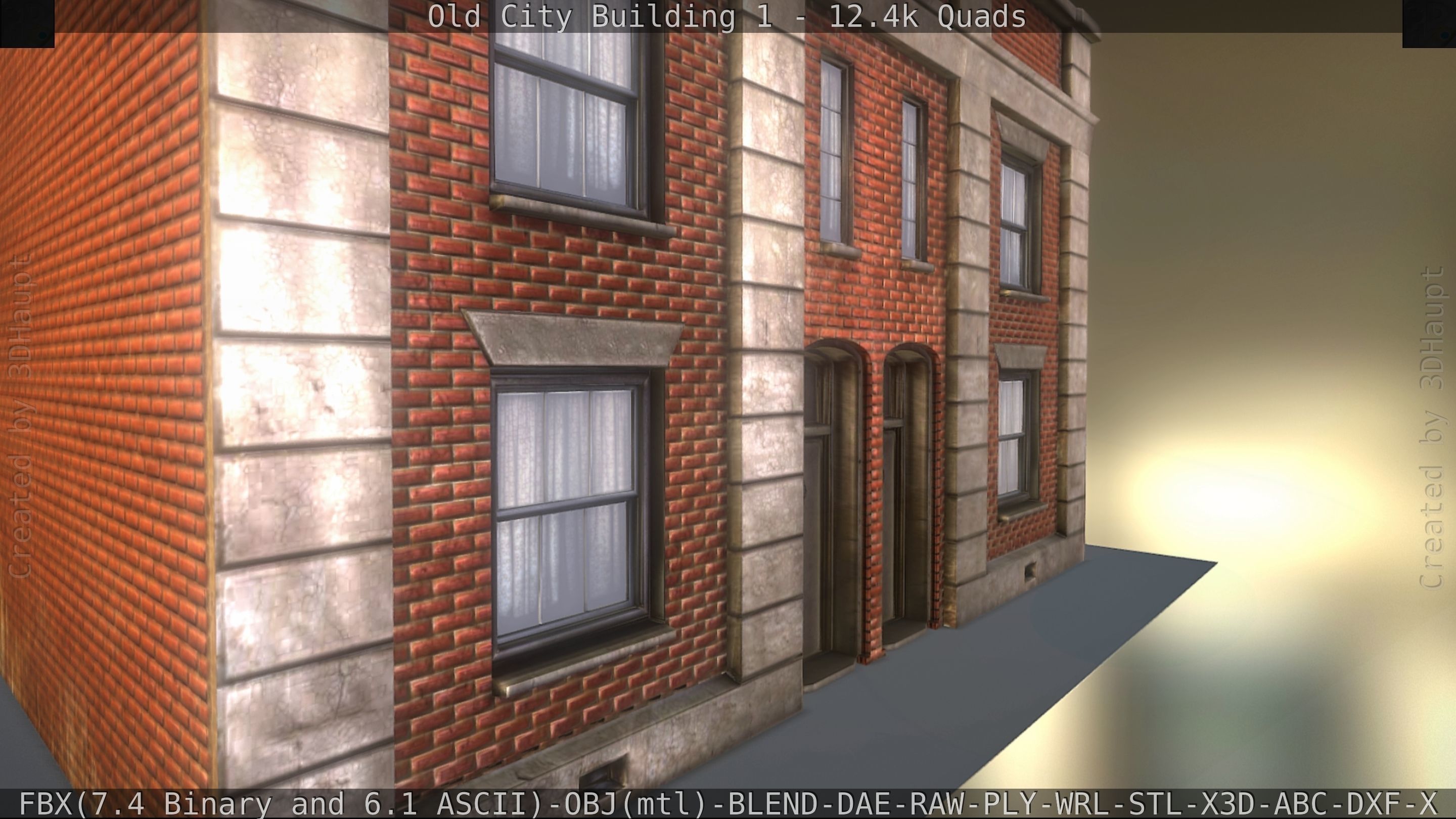 Old City Building 1 Low-poly 3D model_35