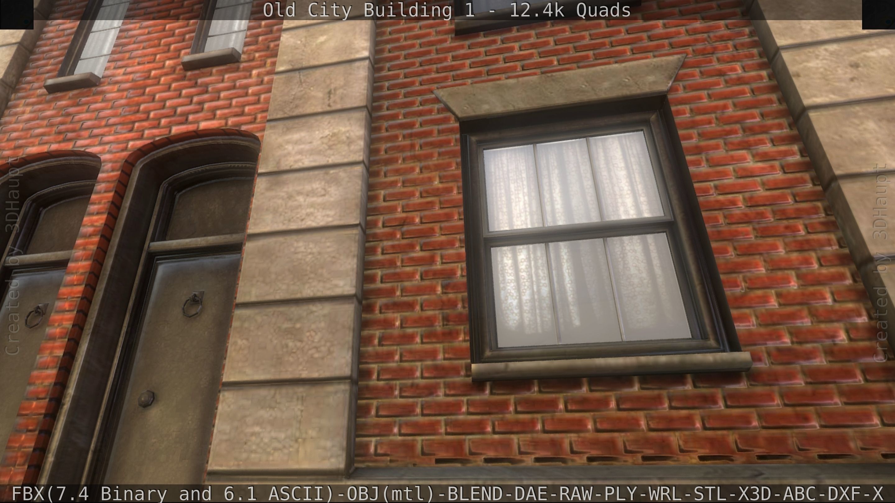 Old City Building 1 Low-poly 3D model_27