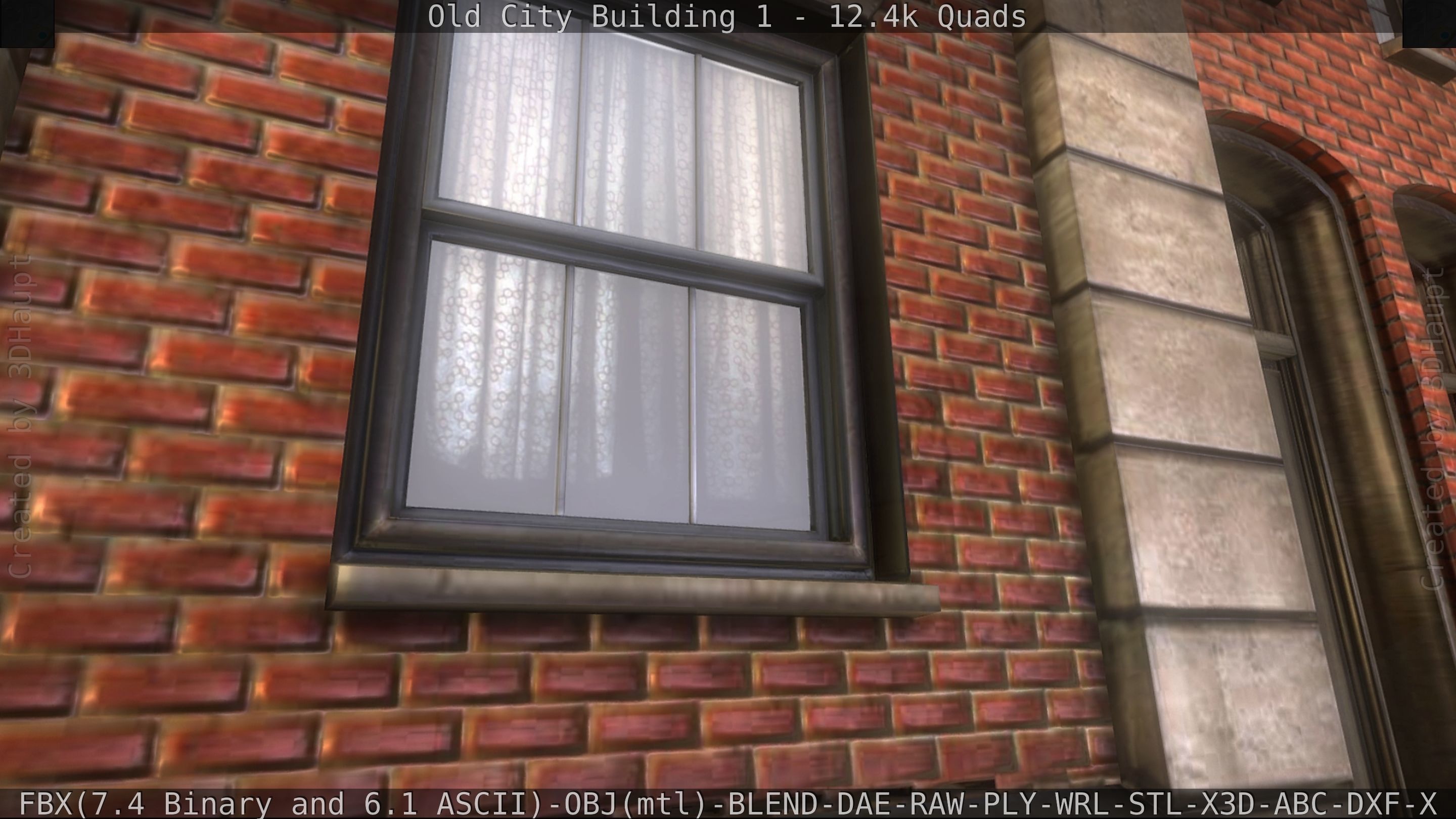 Old City Building 1 Low-poly 3D model_214