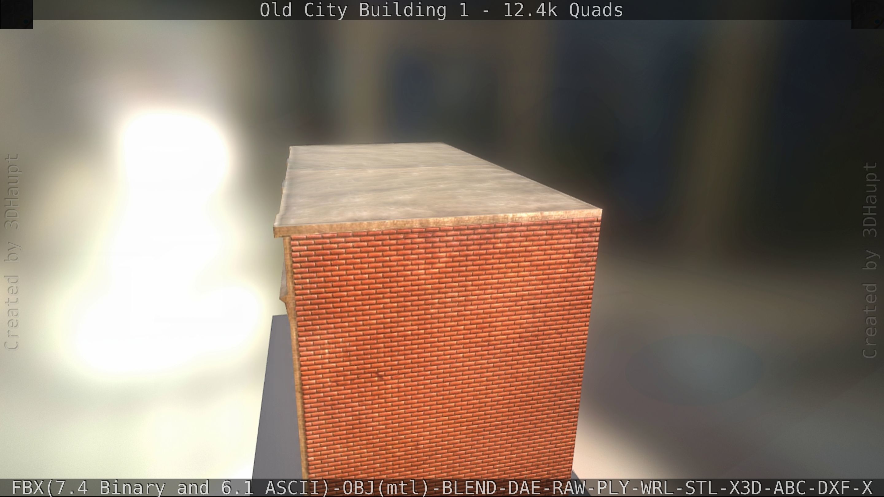 Old City Building 1 Low-poly 3D model_44