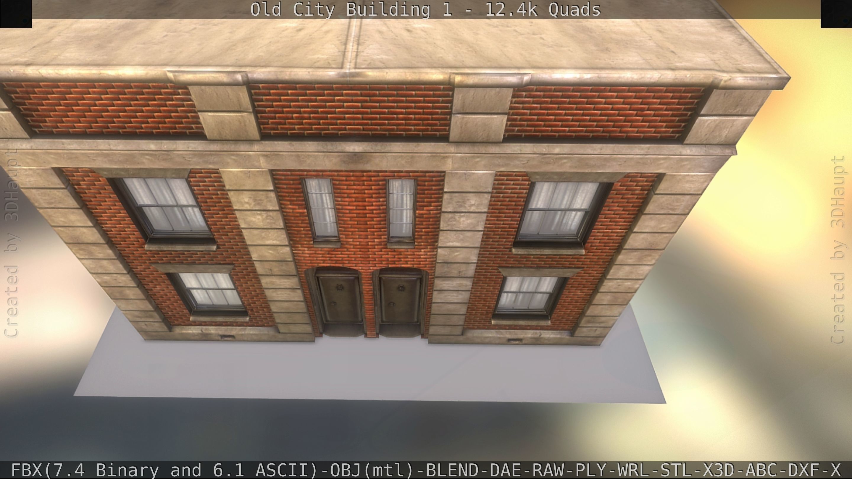 Old City Building 1 Low-poly 3D model_225