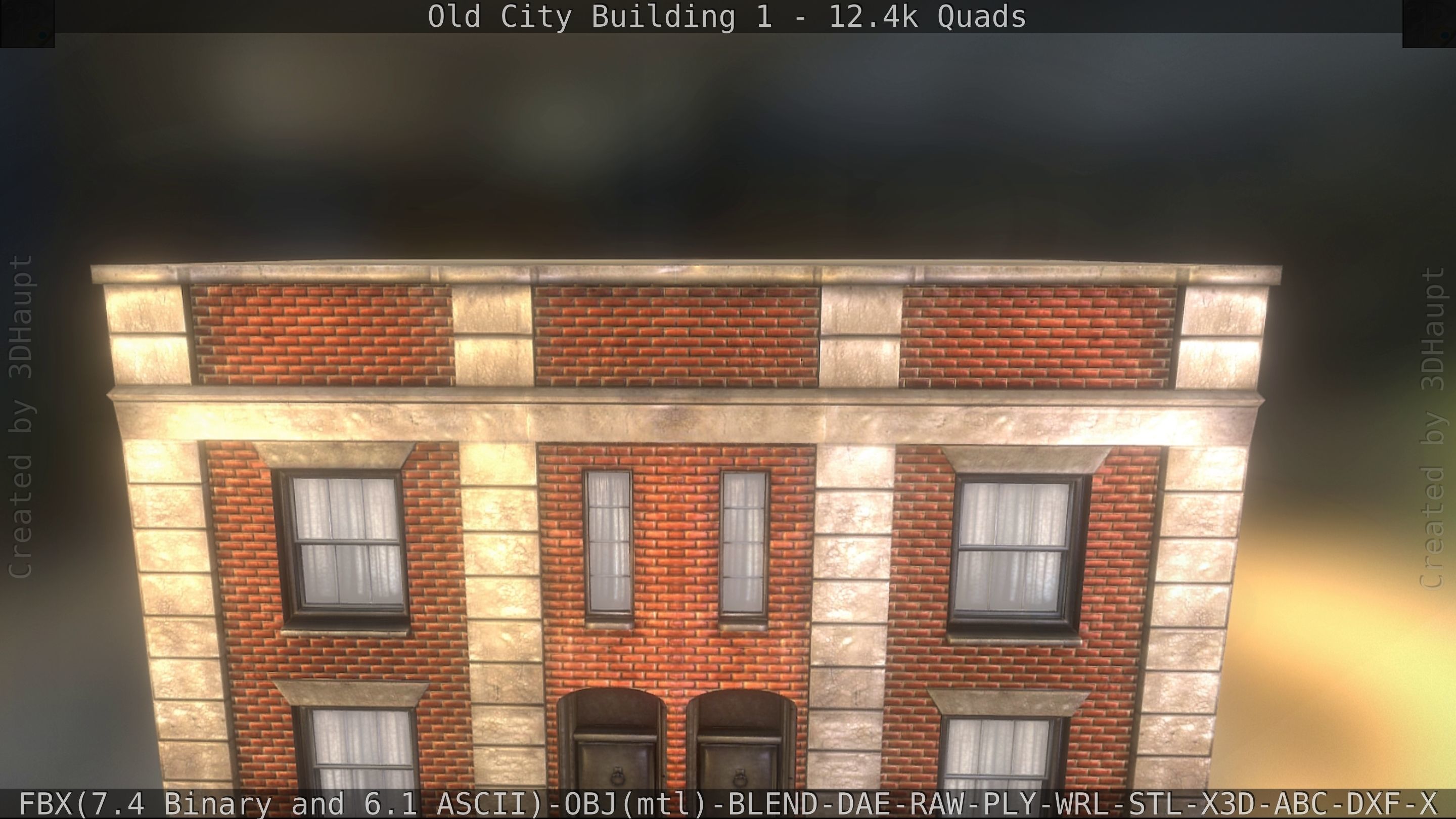 Old City Building 1 Low-poly 3D model_193