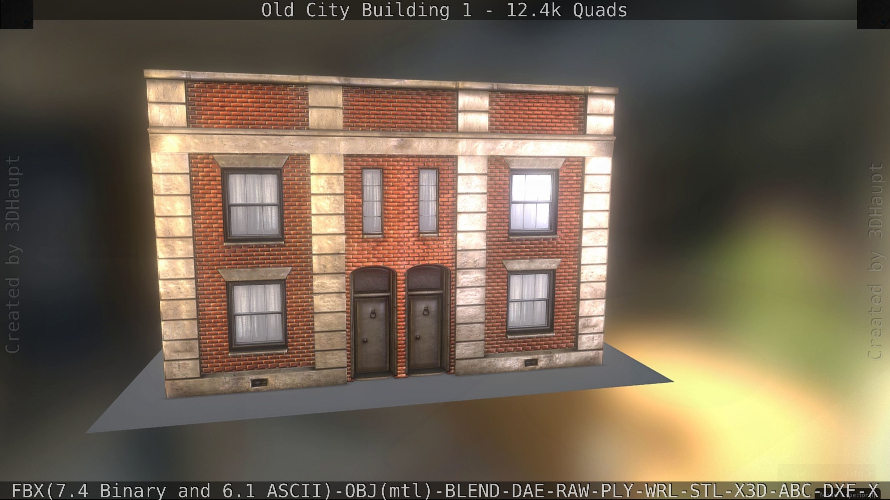 Old City Building 1 Low-poly 3D model_72
