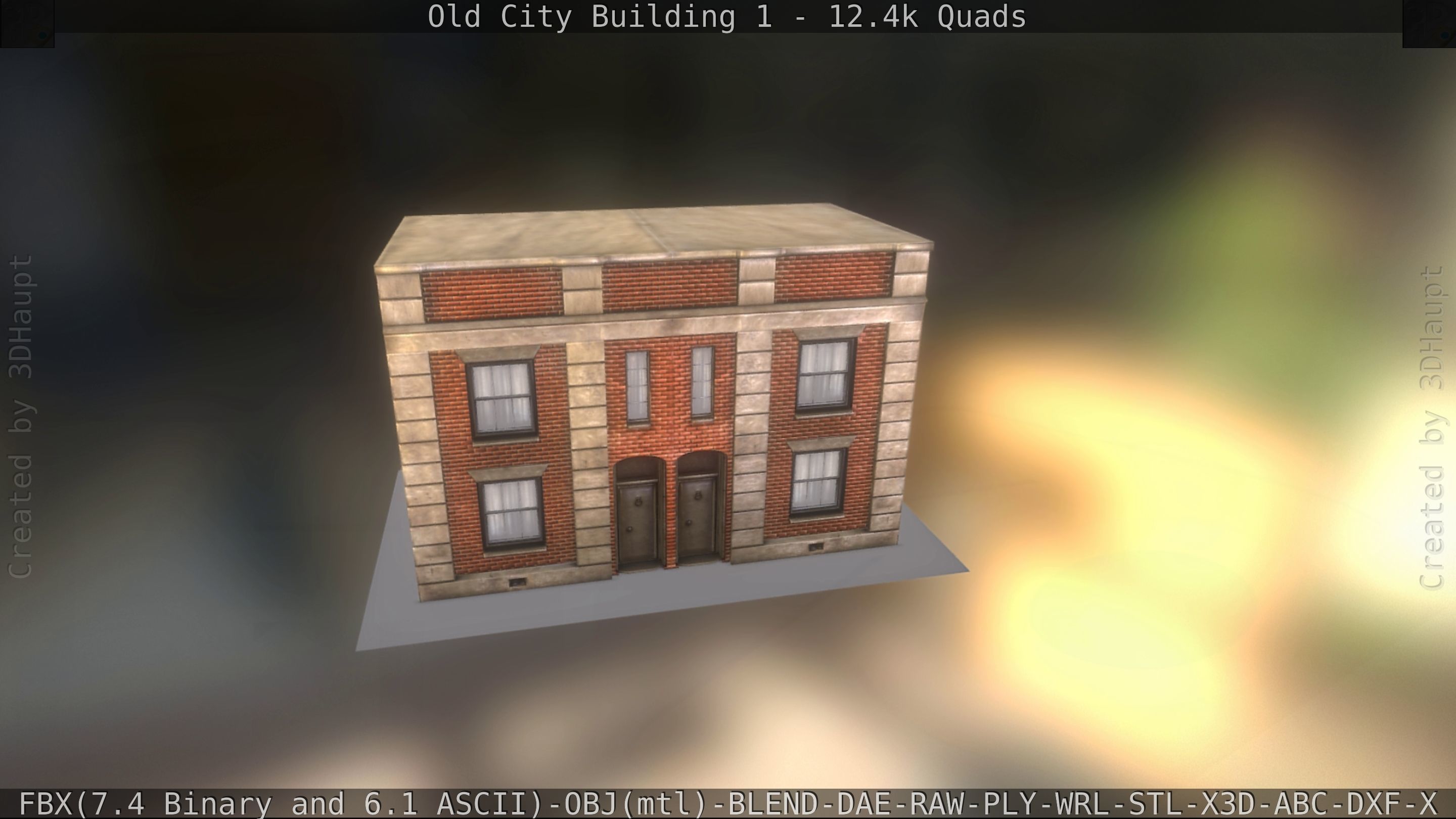 Old City Building 1 Low-poly 3D model_58