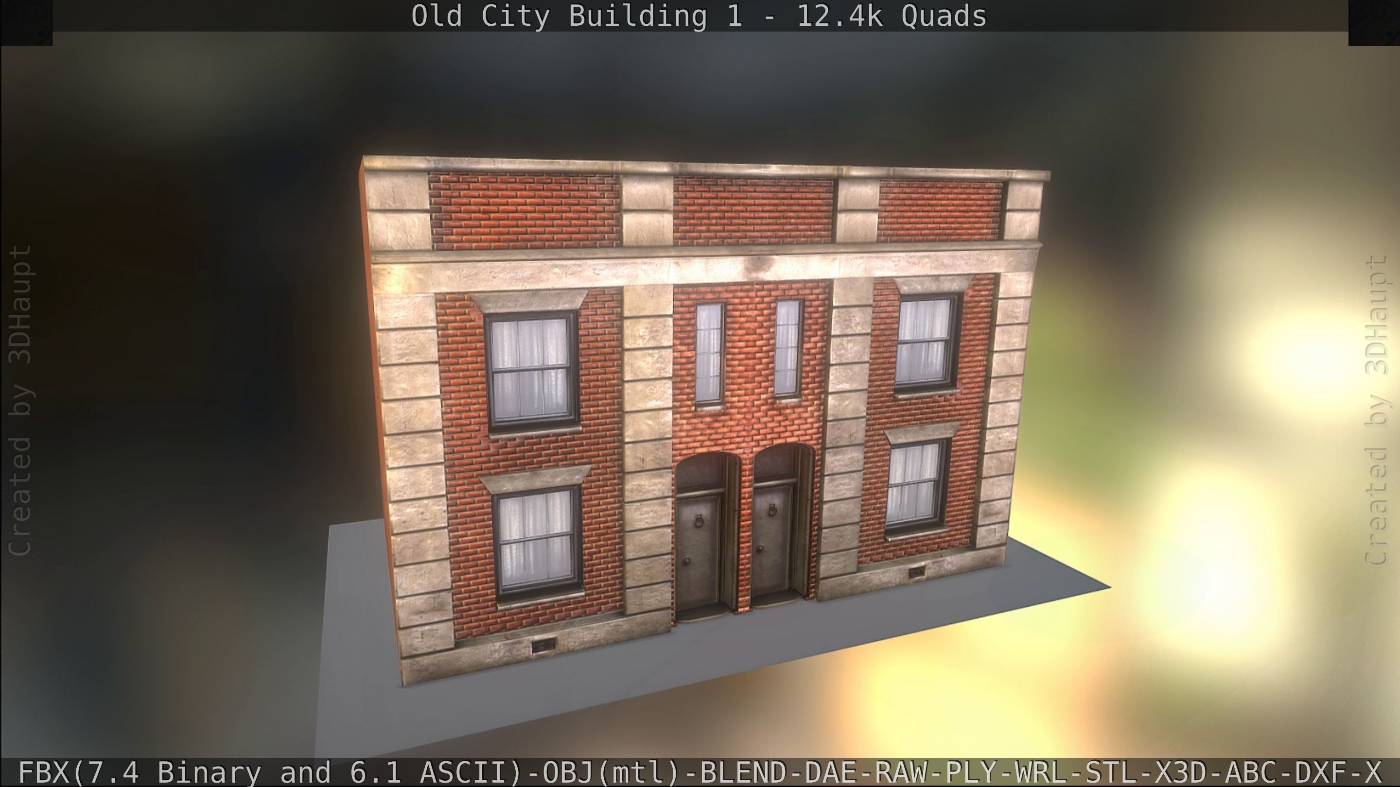 Old City Building 1 Low-poly 3D model_65