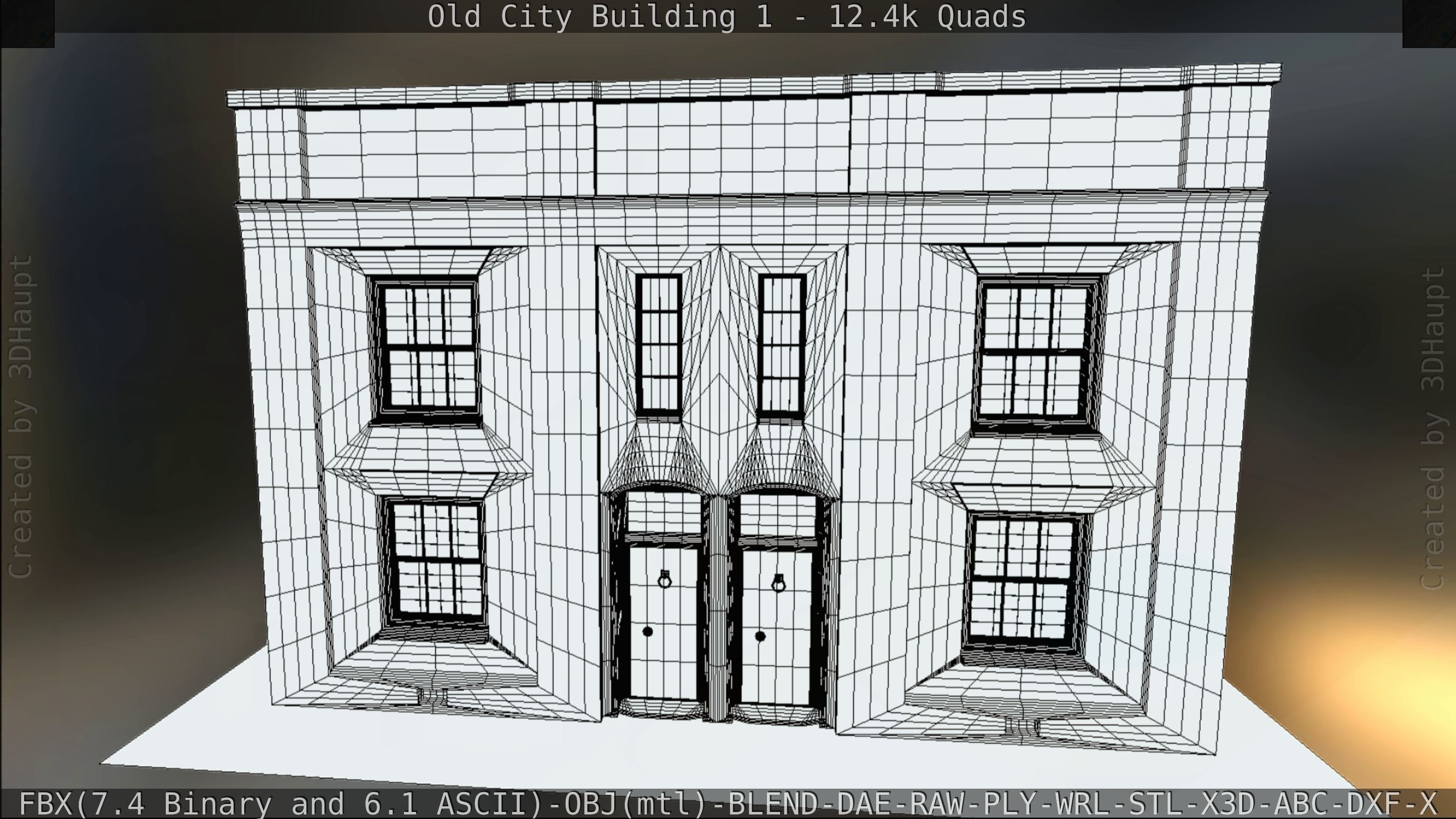 Old City Building 1 Low-poly 3D model_77