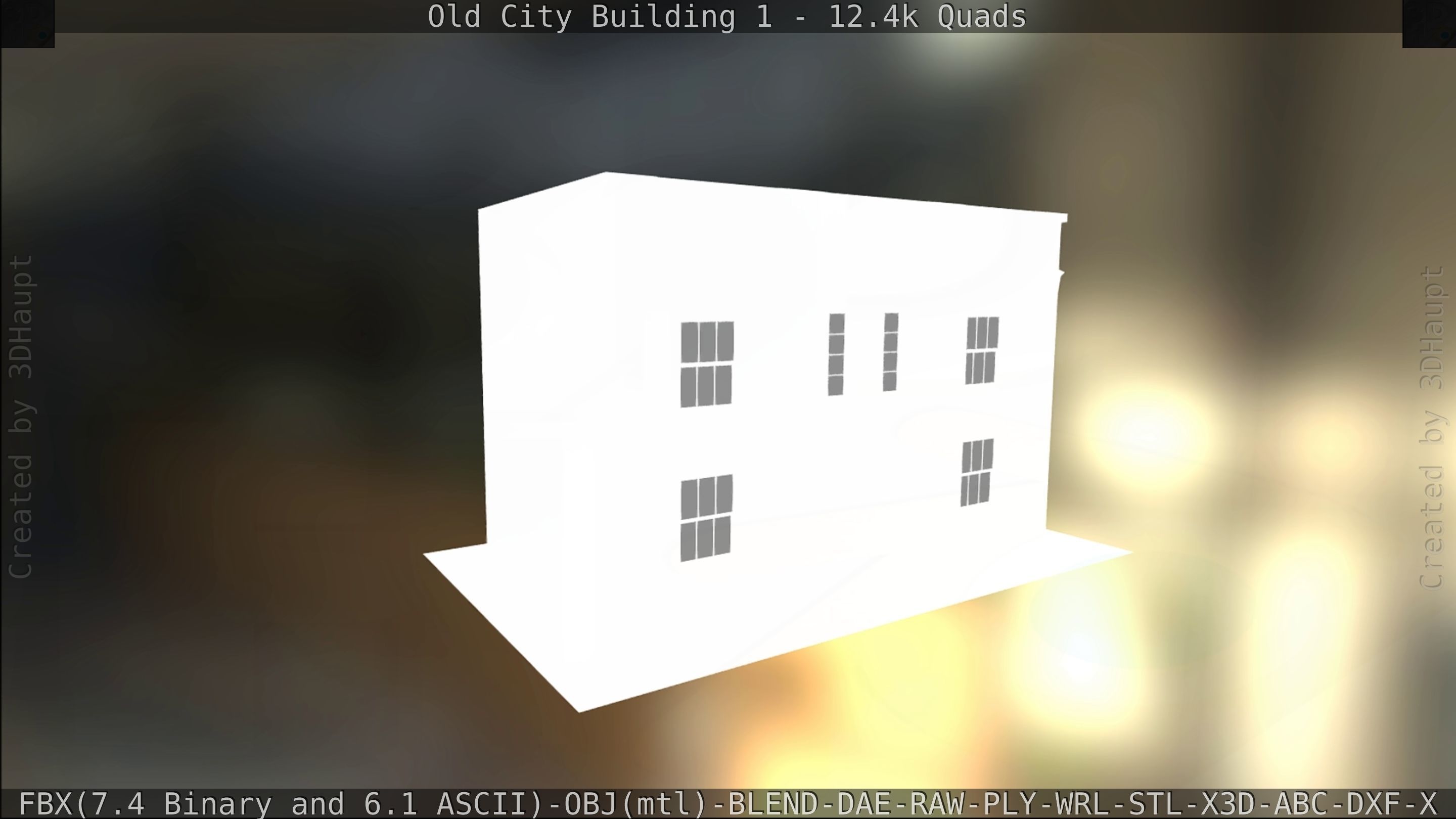 Old City Building 1 Low-poly 3D model_172