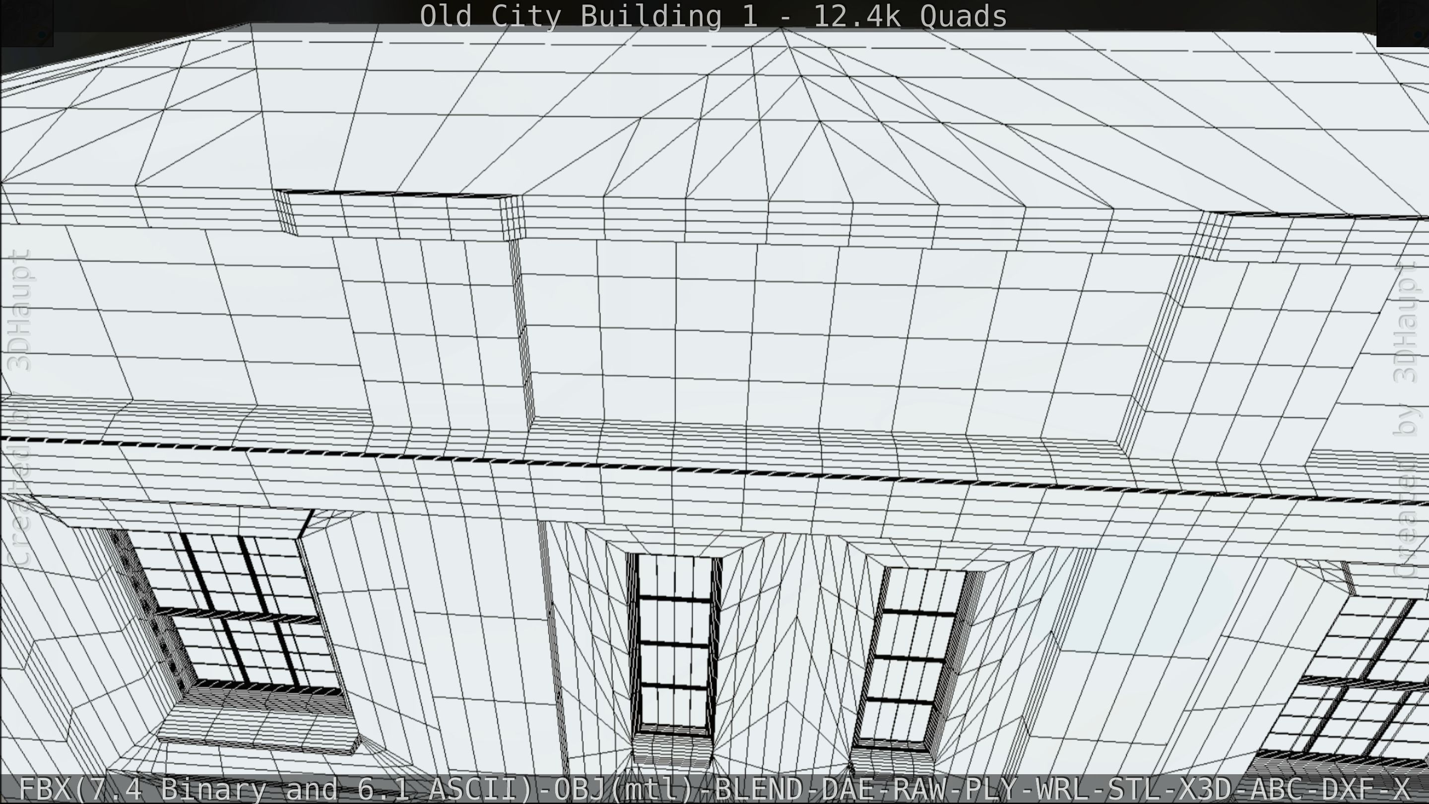 Old City Building 1 Low-poly 3D model_103
