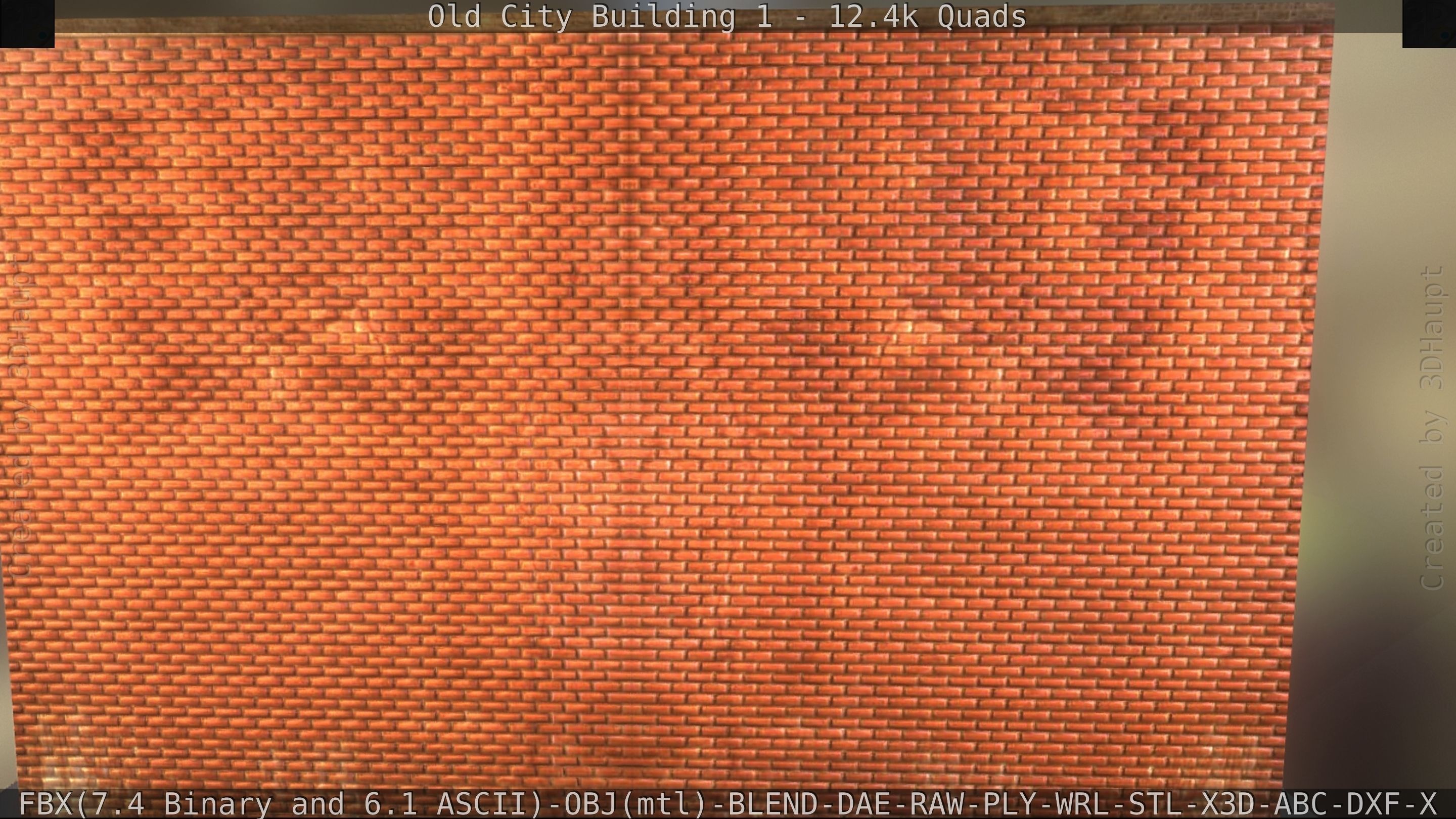 Old City Building 1 Low-poly 3D model_13