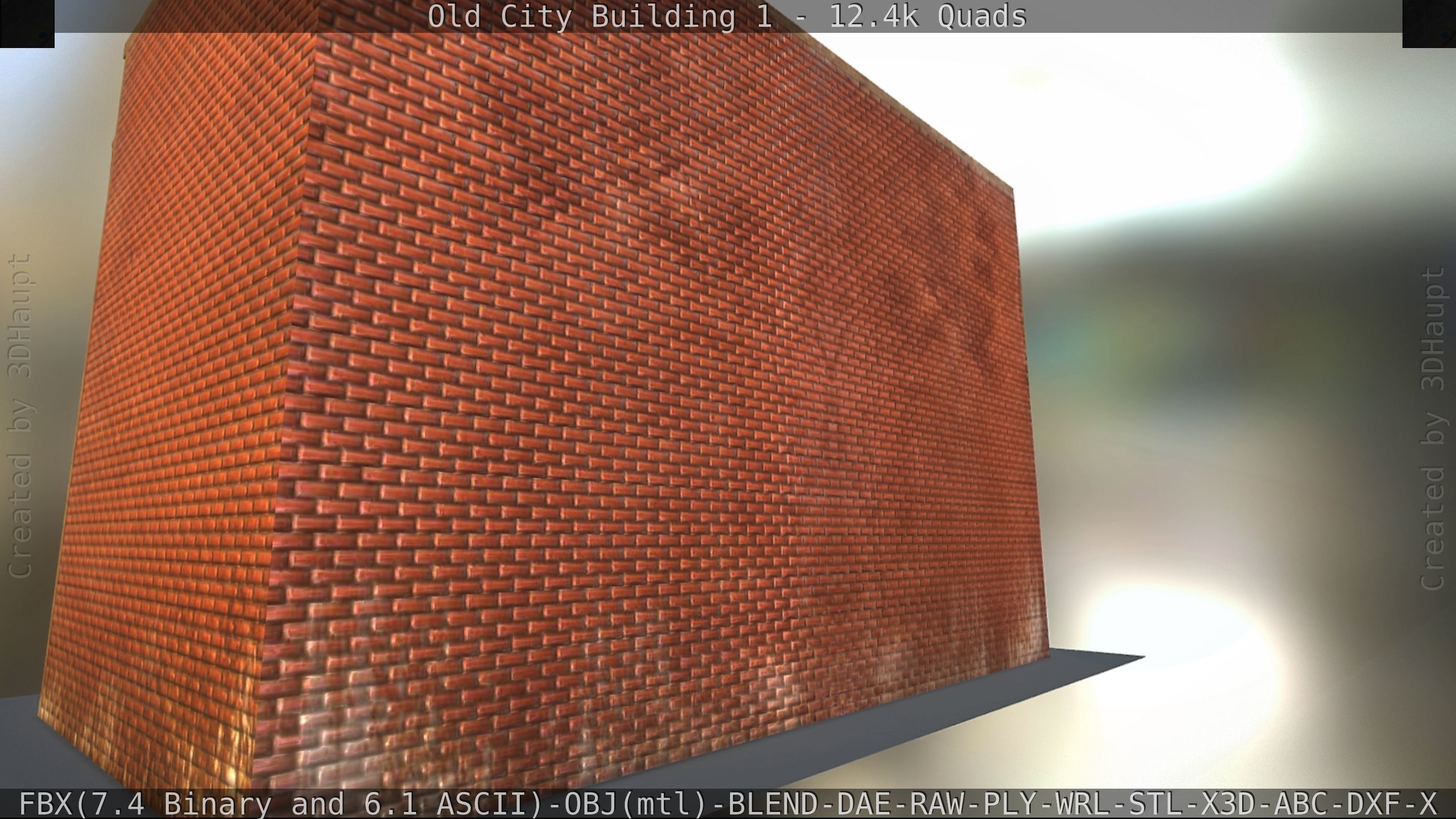 Old City Building 1 Low-poly 3D model_199