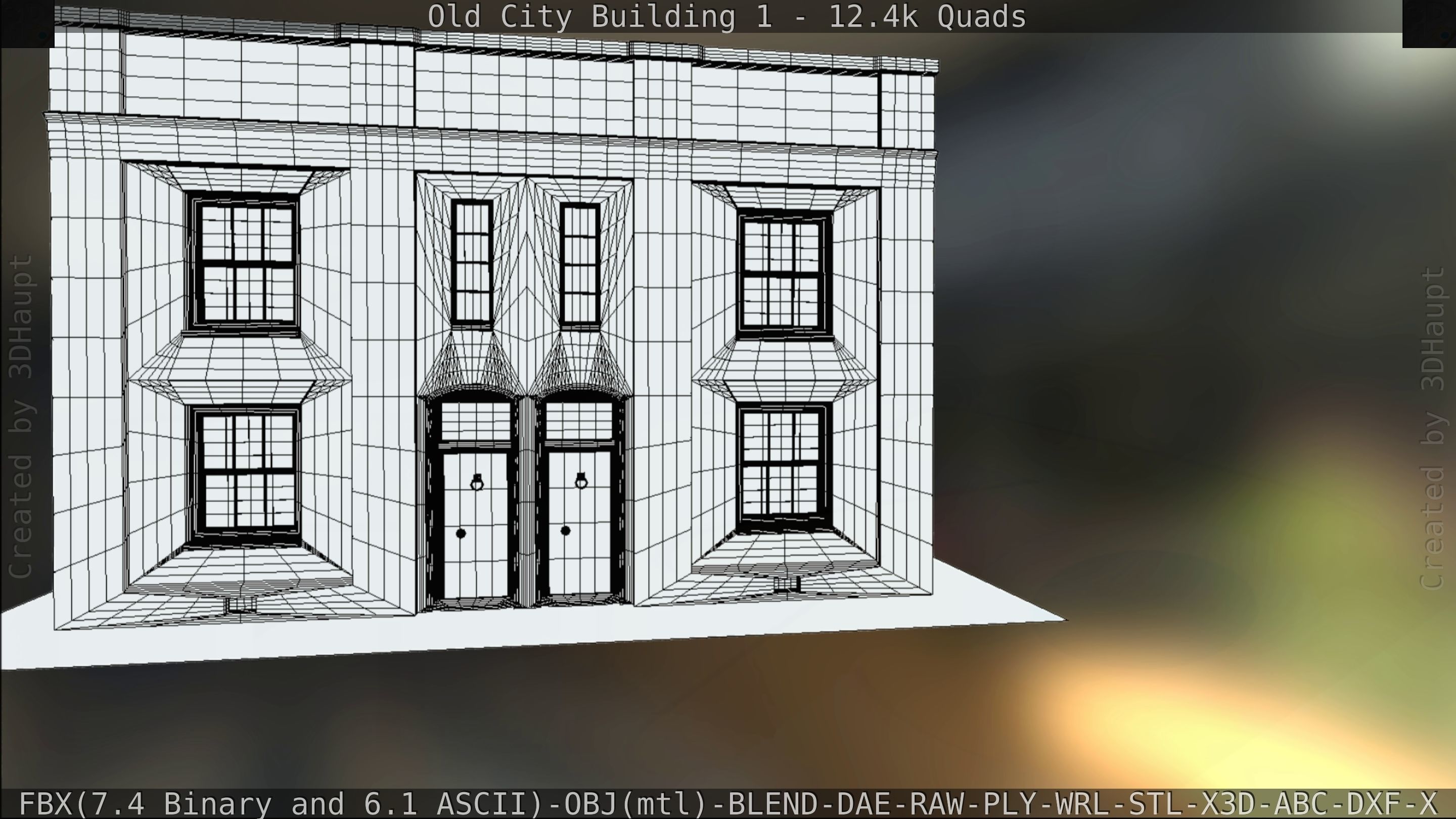 Old City Building 1 Low-poly 3D model_96