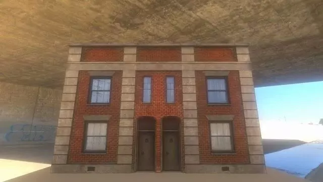 Old City Building 1 Low-poly 3D model_0