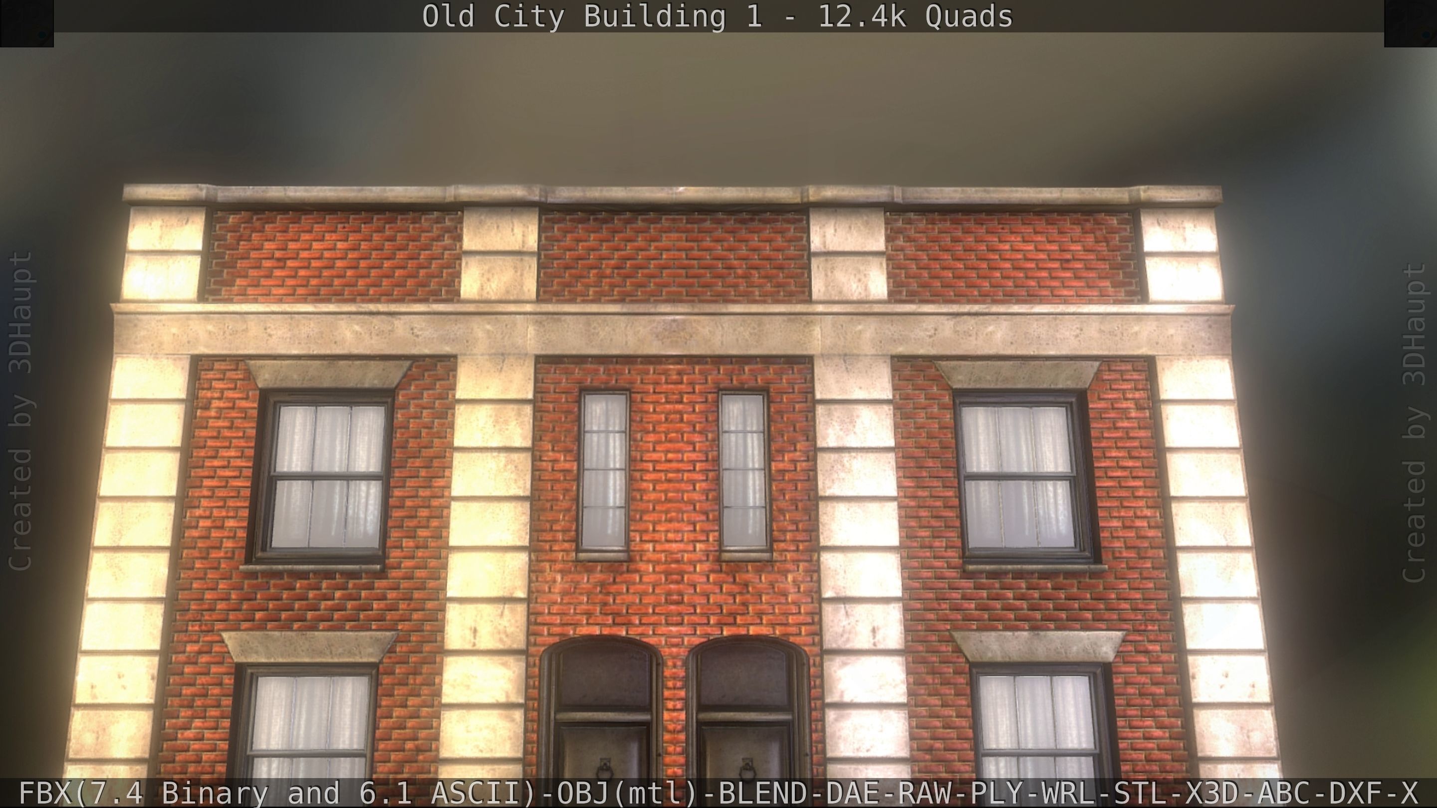 Old City Building 1 Low-poly 3D model_191