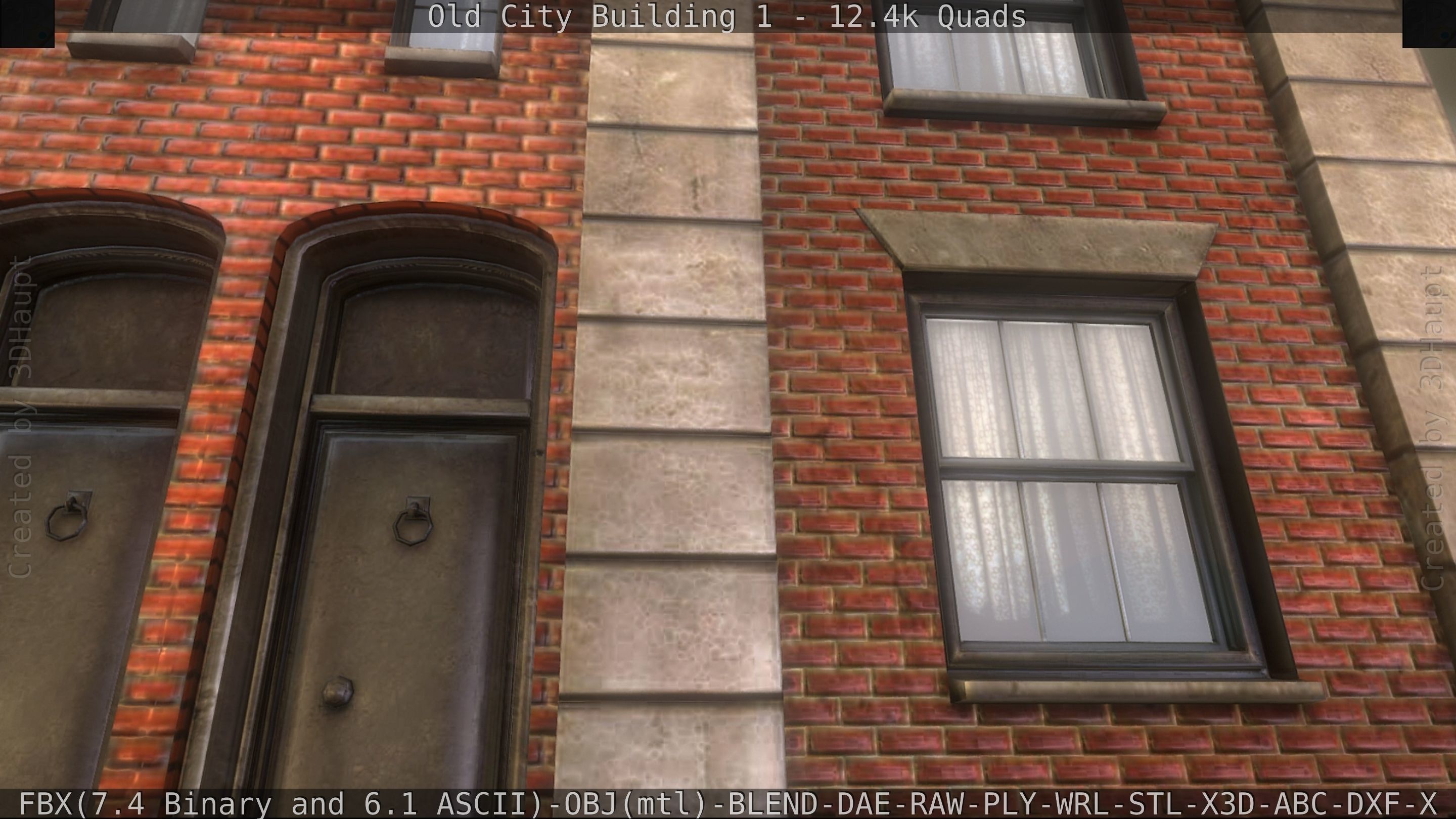 Old City Building 1 Low-poly 3D model_28