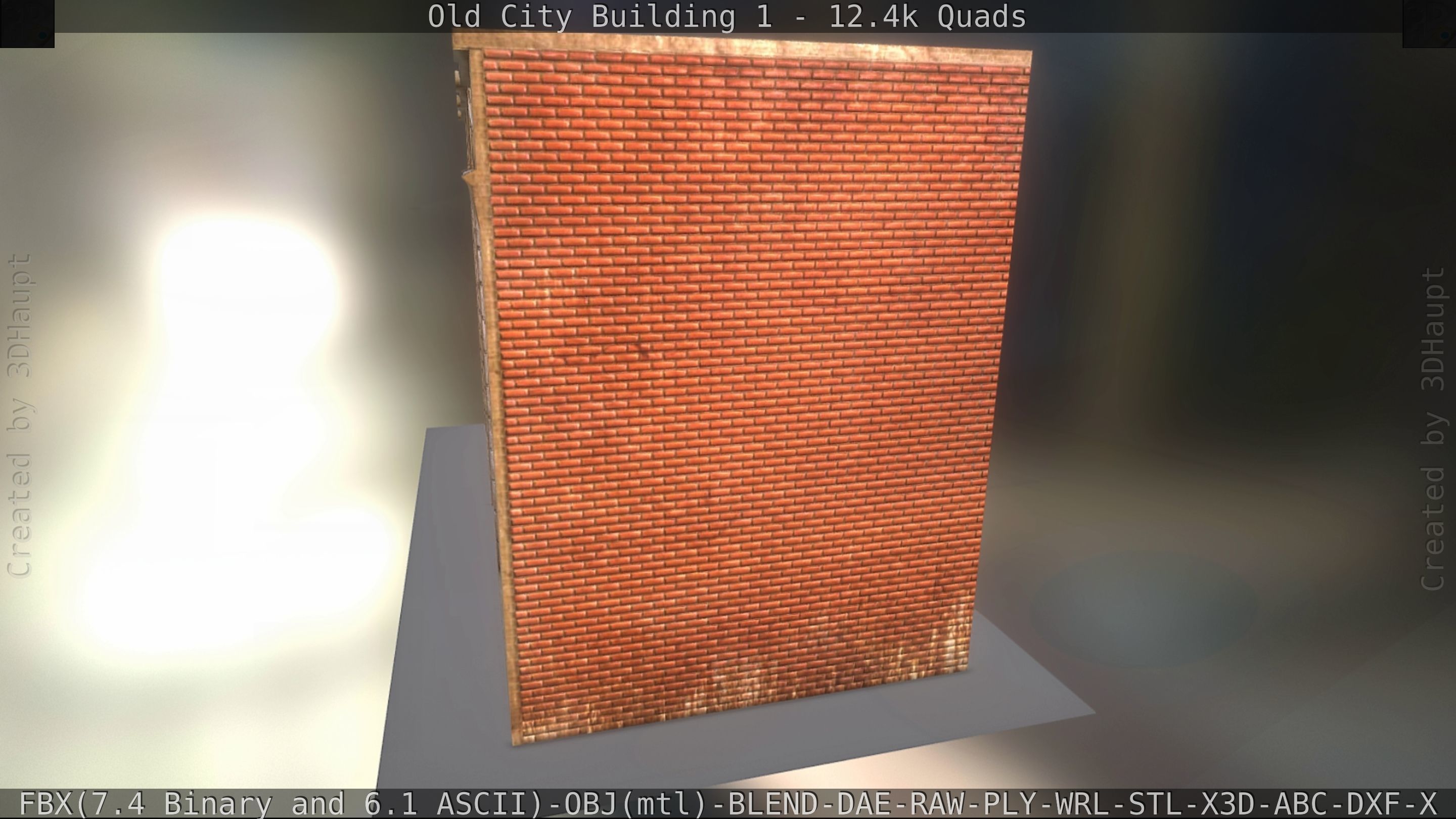 Old City Building 1 Low-poly 3D model_43