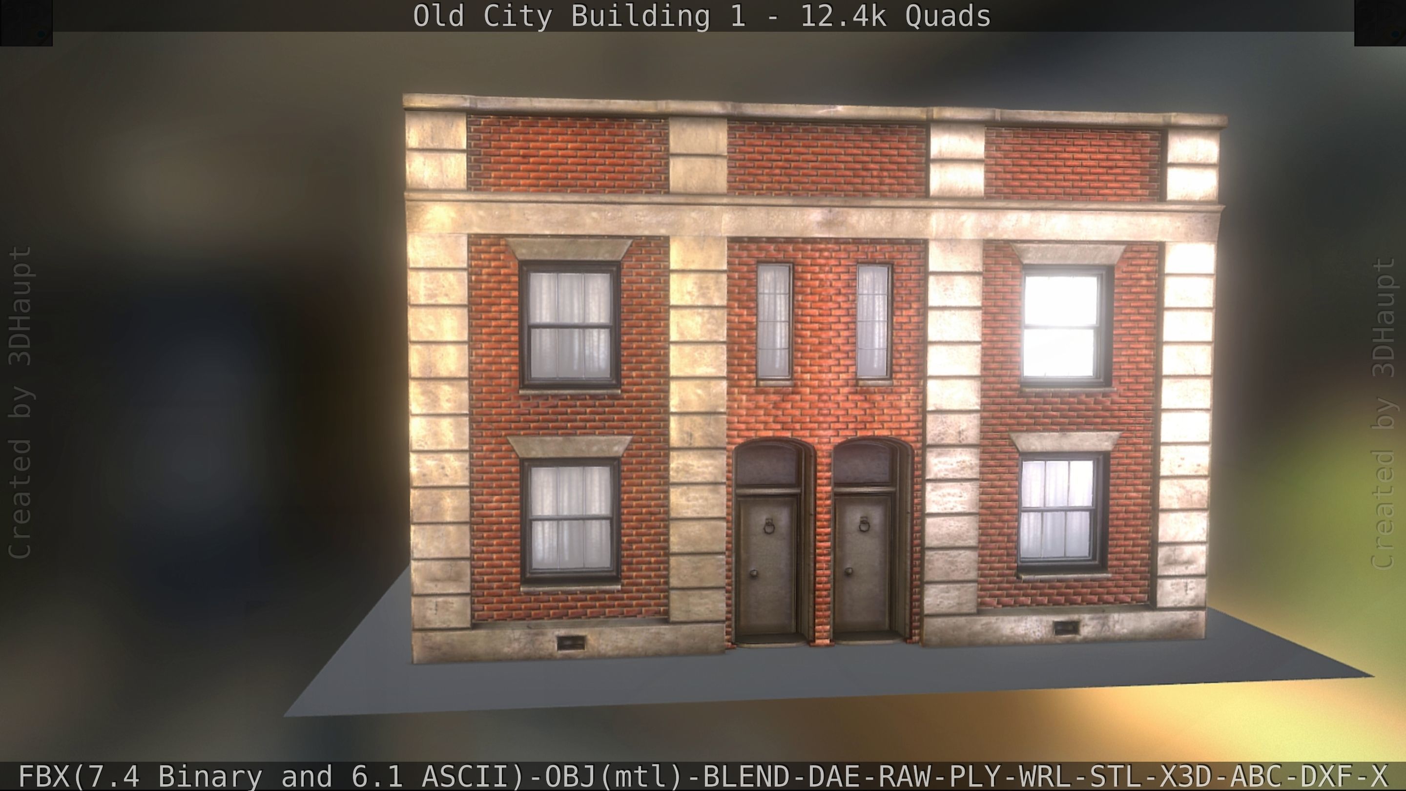 Old City Building 1 Low-poly 3D model_184