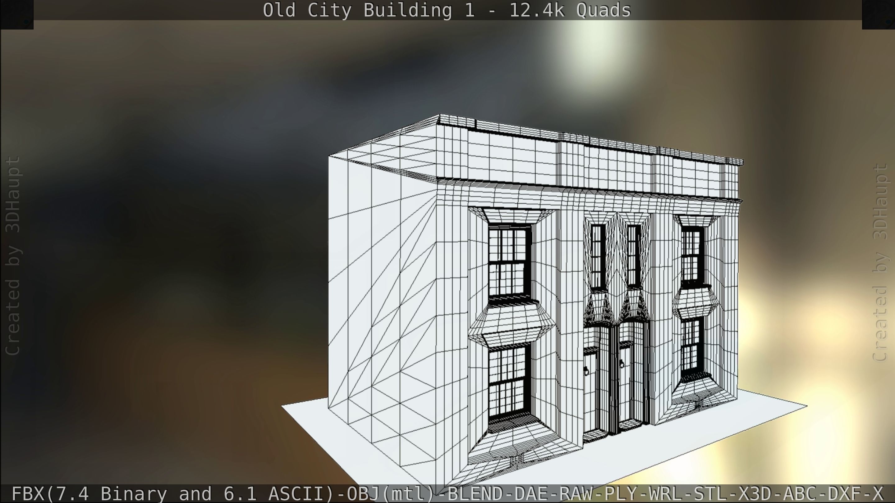 Old City Building 1 Low-poly 3D model_95