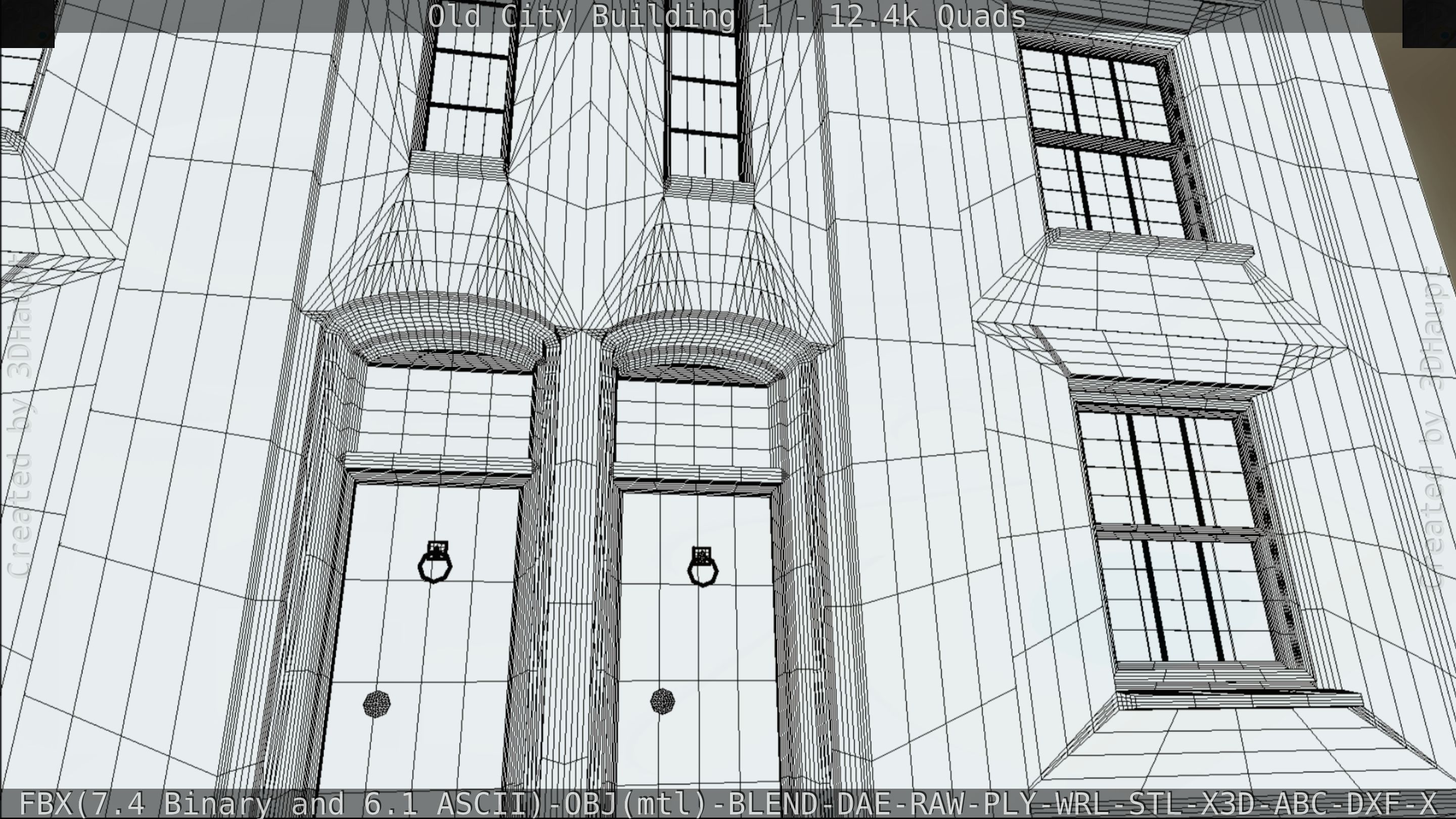 Old City Building 1 Low-poly 3D model_79