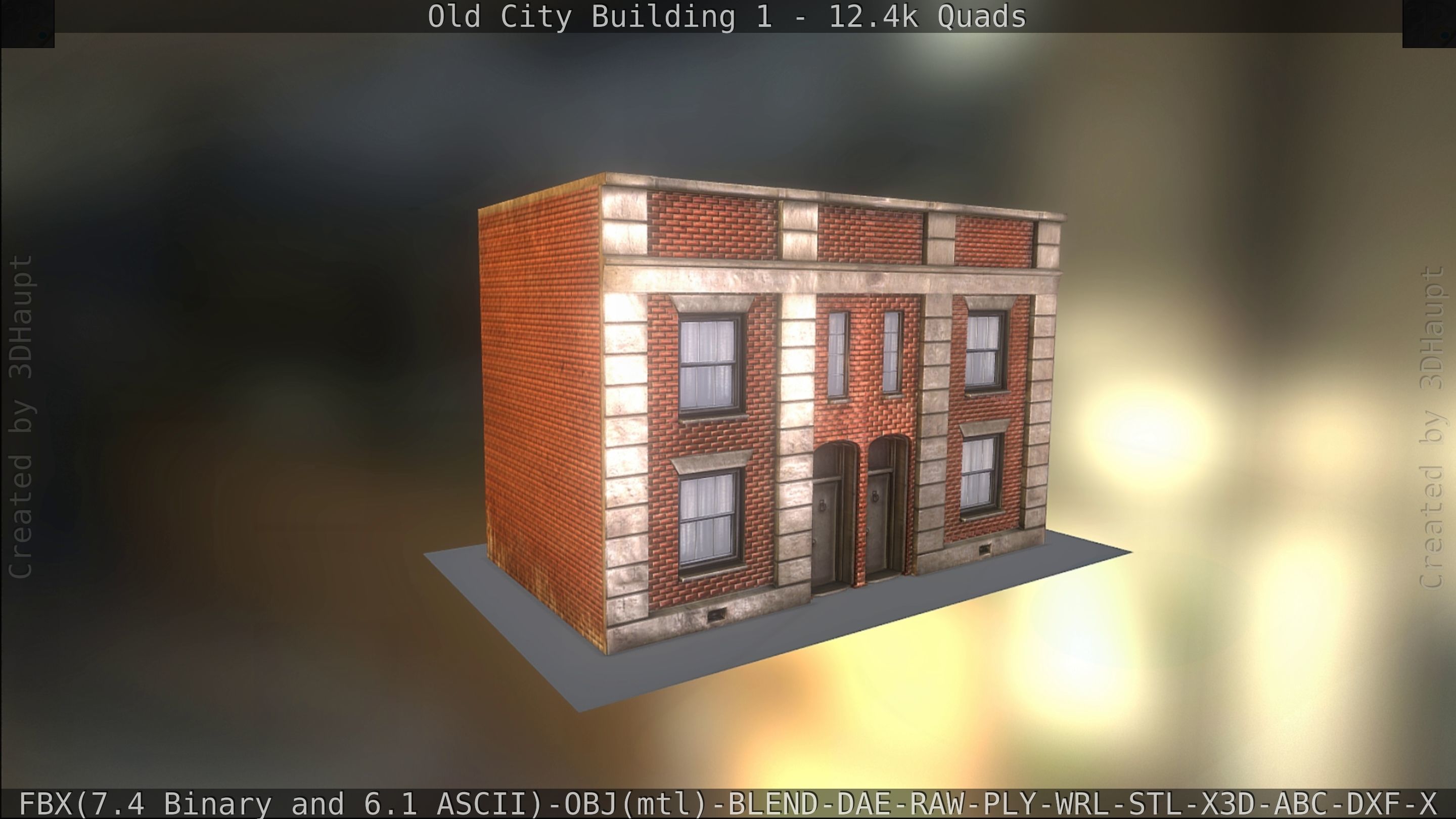 Old City Building 1 Low-poly 3D model_177