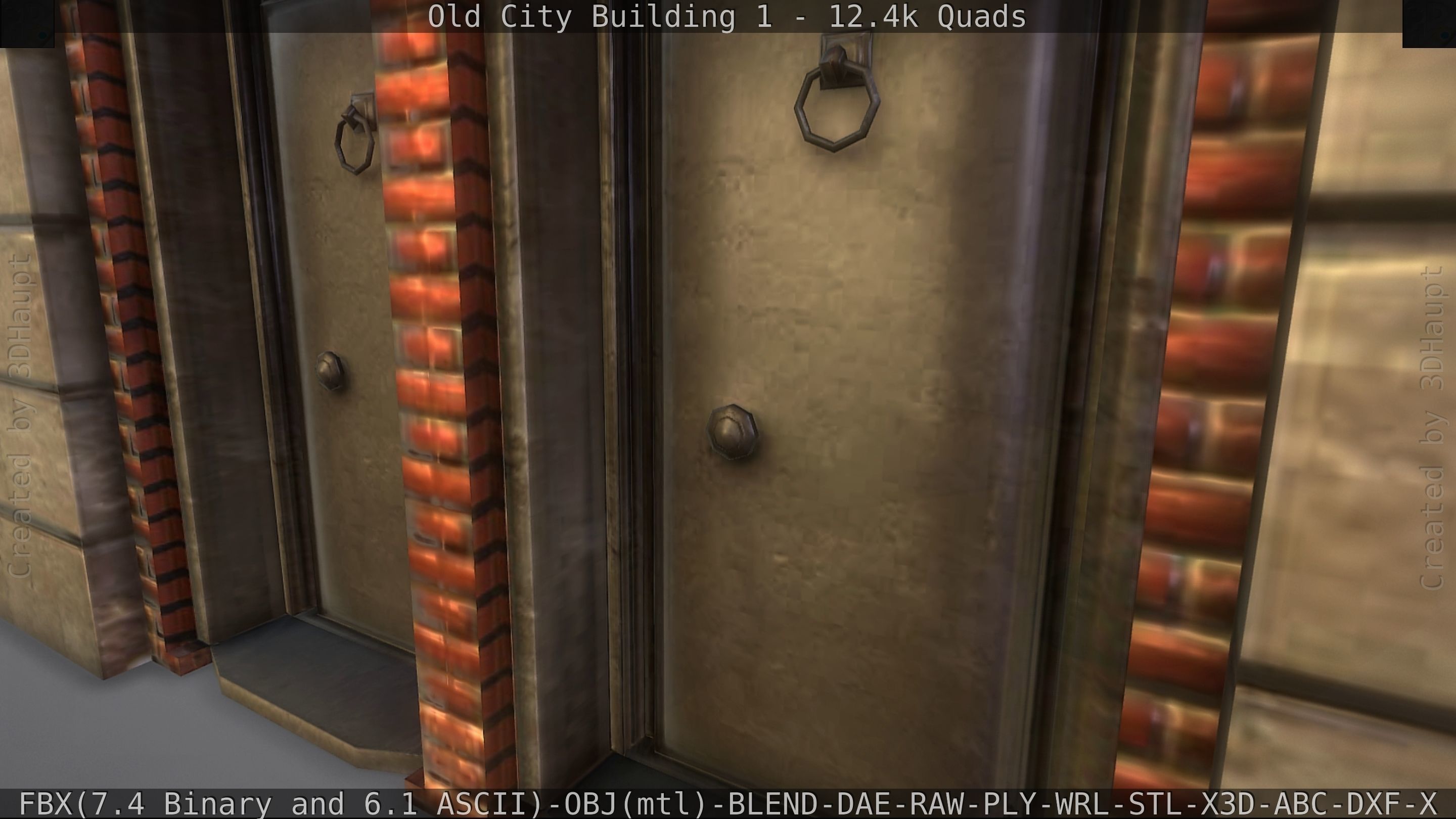 Old City Building 1 Low-poly 3D model_222