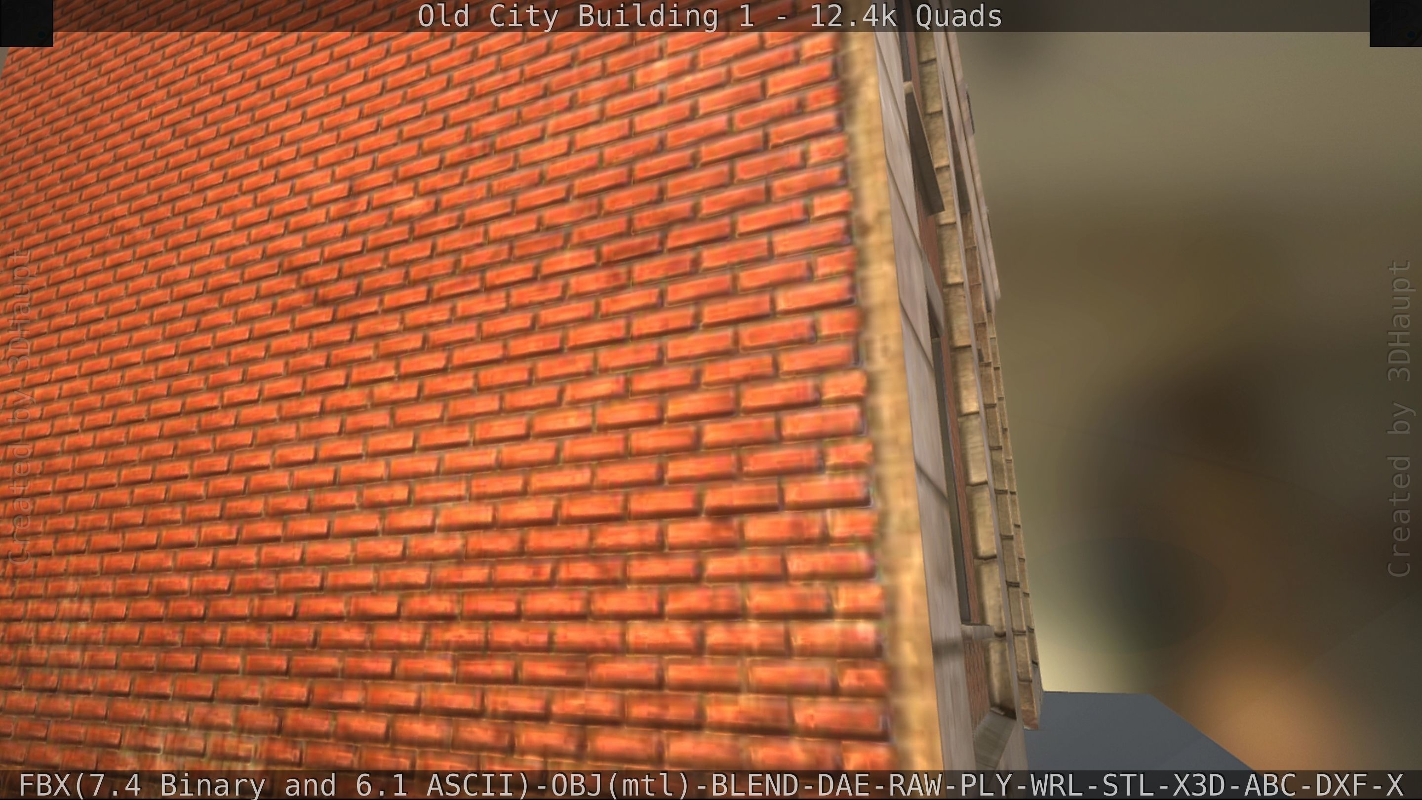 Old City Building 1 Low-poly 3D model_208