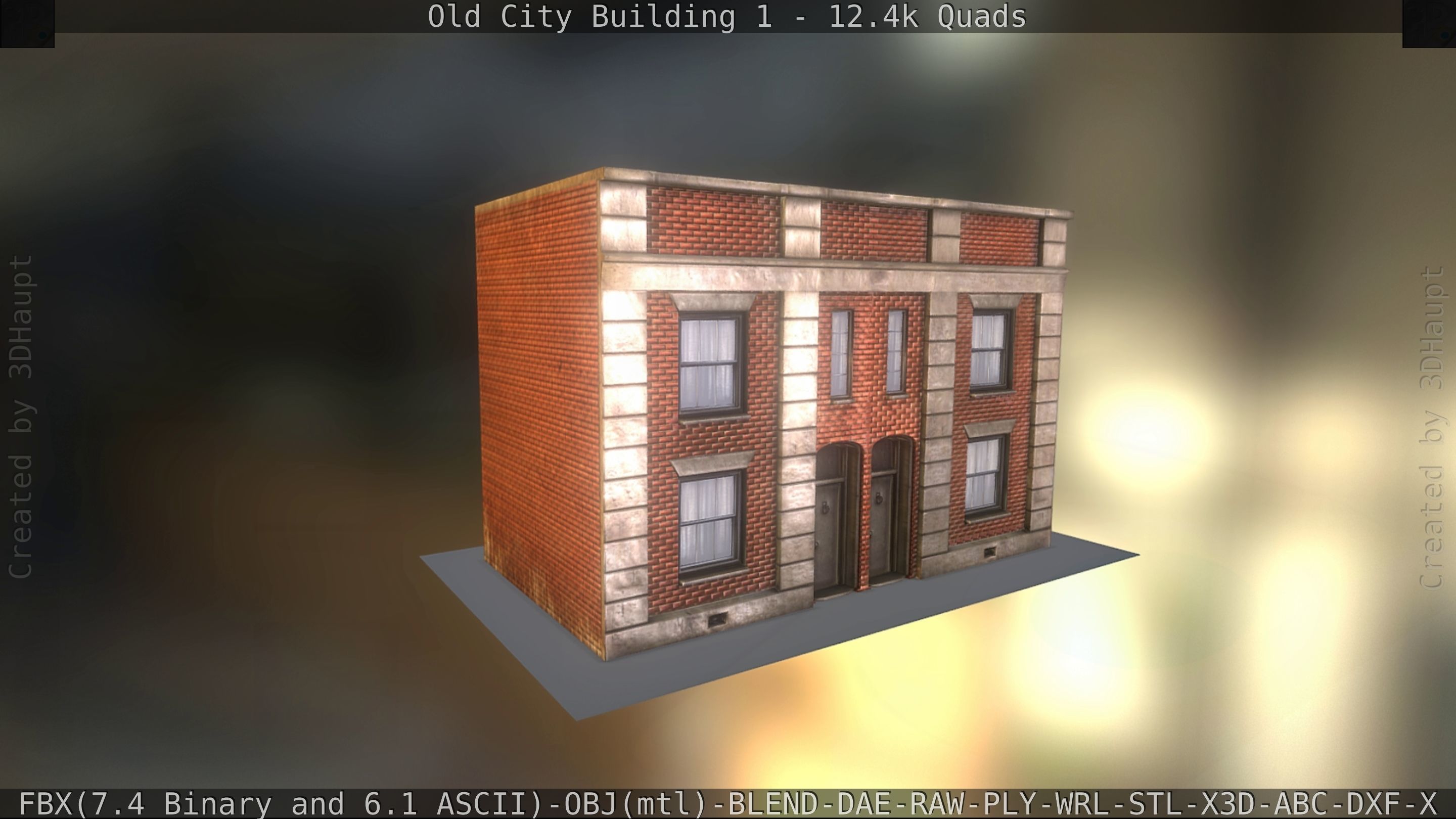Old City Building 1 Low-poly 3D model_185