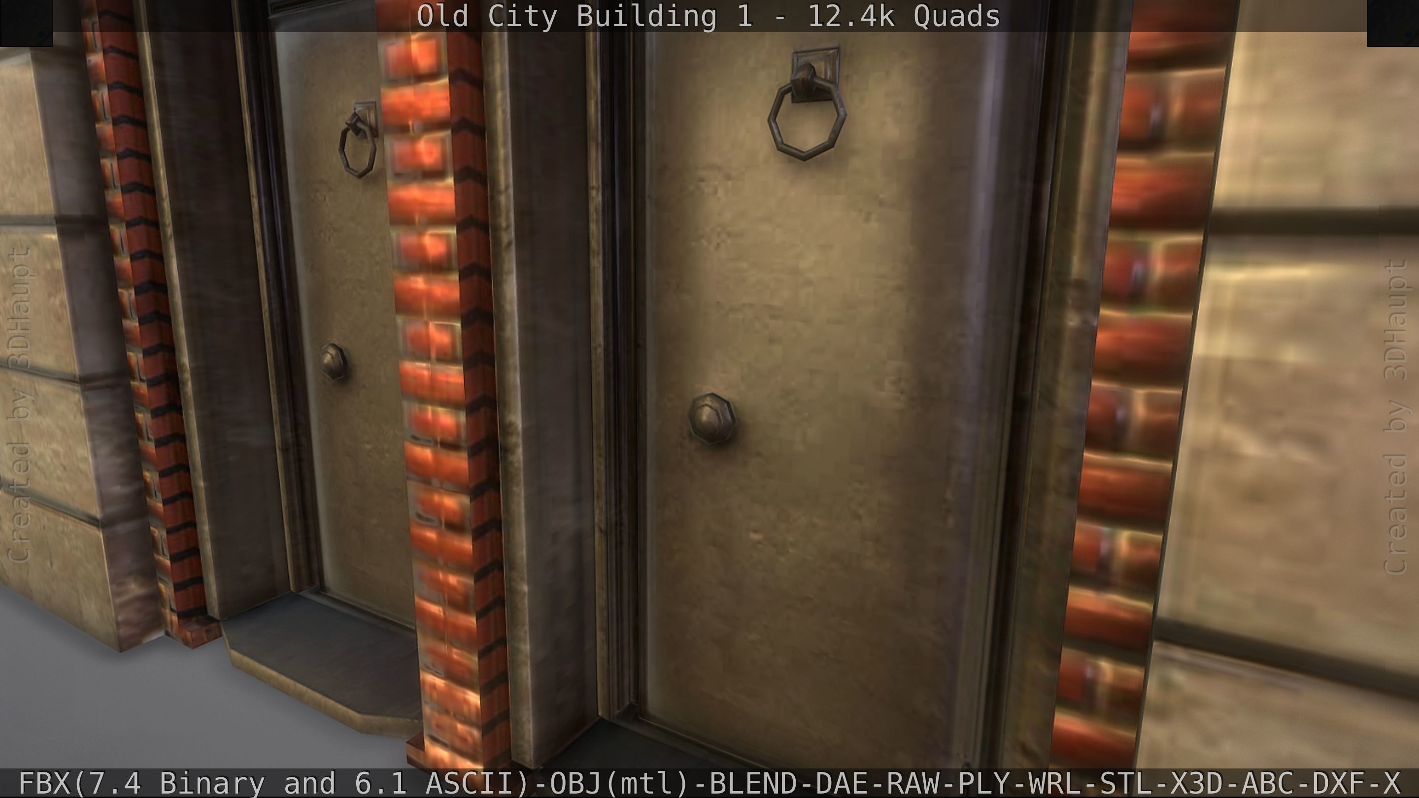 Old City Building 1 Low-poly 3D model_221