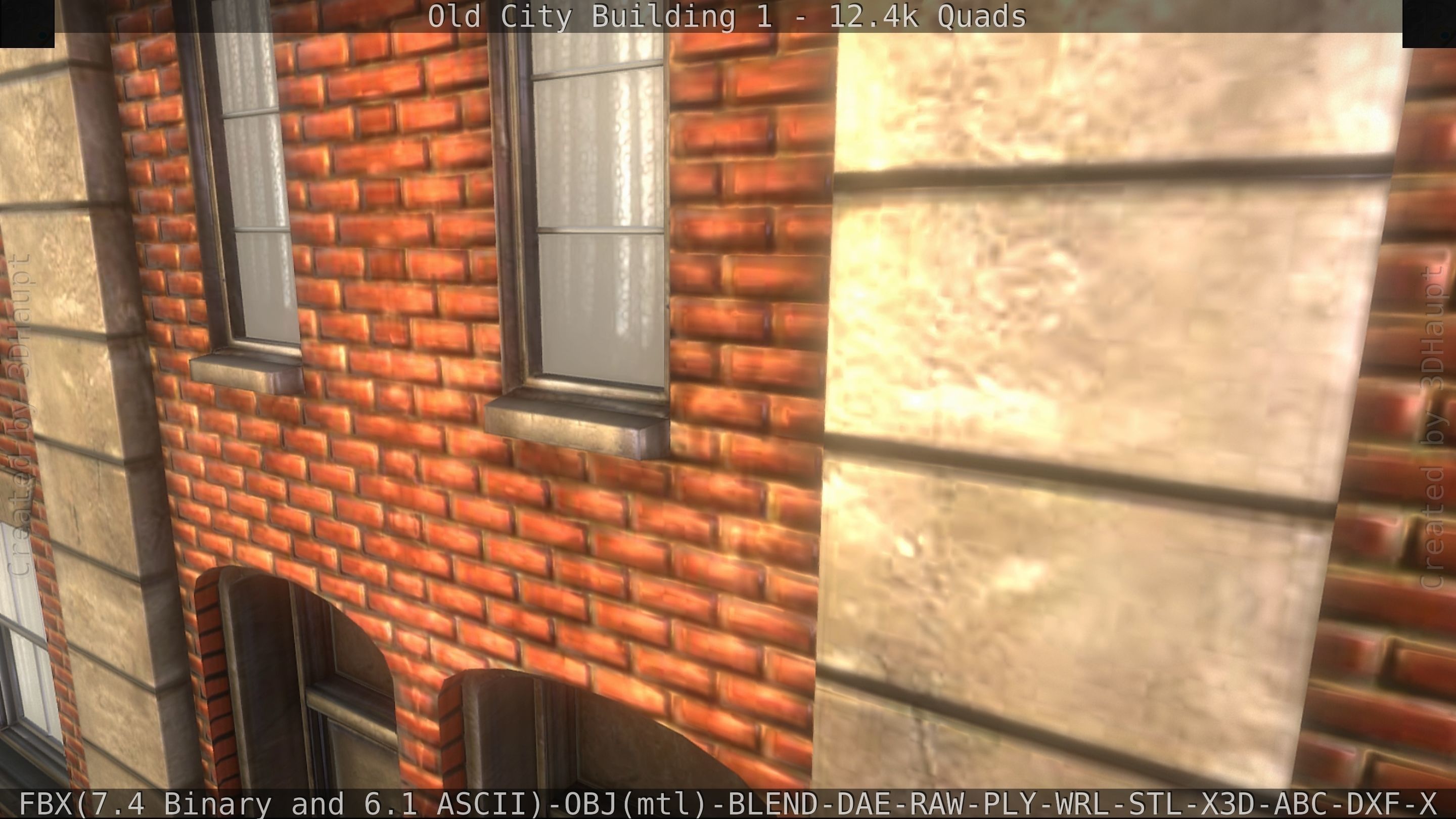 Old City Building 1 Low-poly 3D model_219