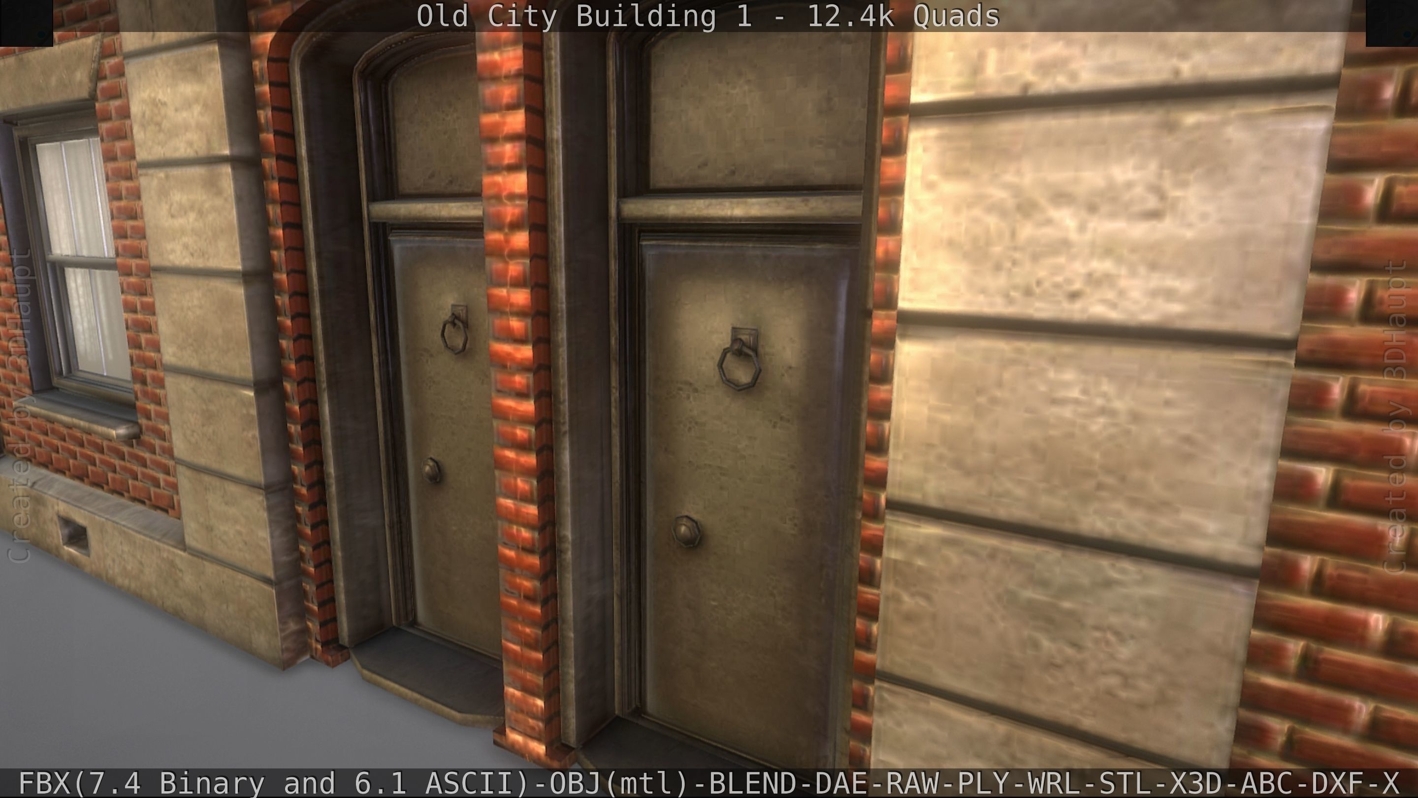 Old City Building 1 Low-poly 3D model_217