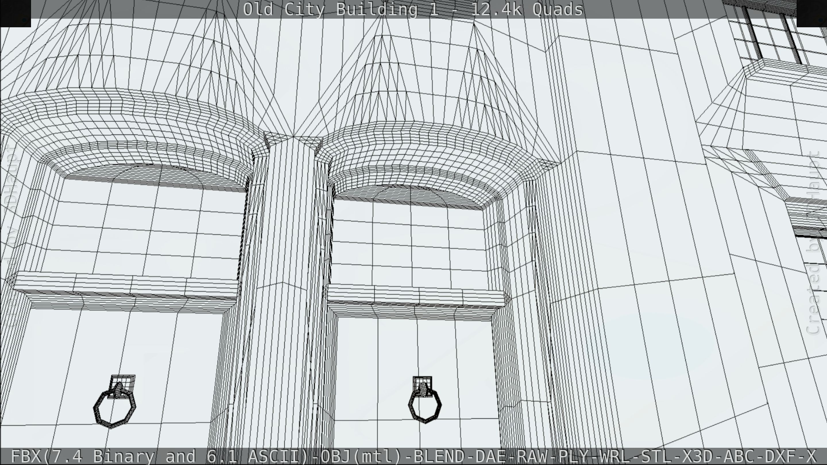 Old City Building 1 Low-poly 3D model_80