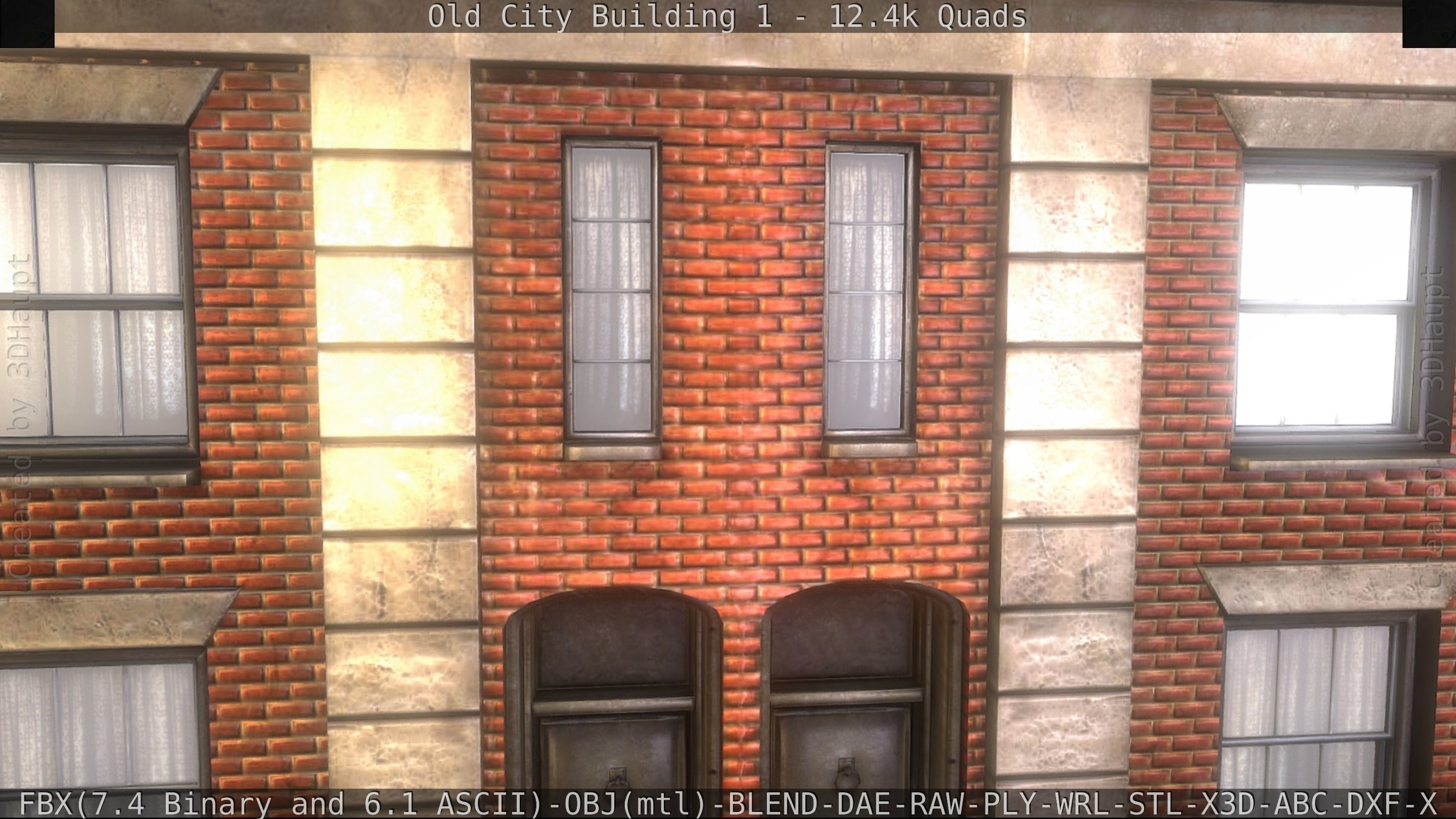 Old City Building 1 Low-poly 3D model_21