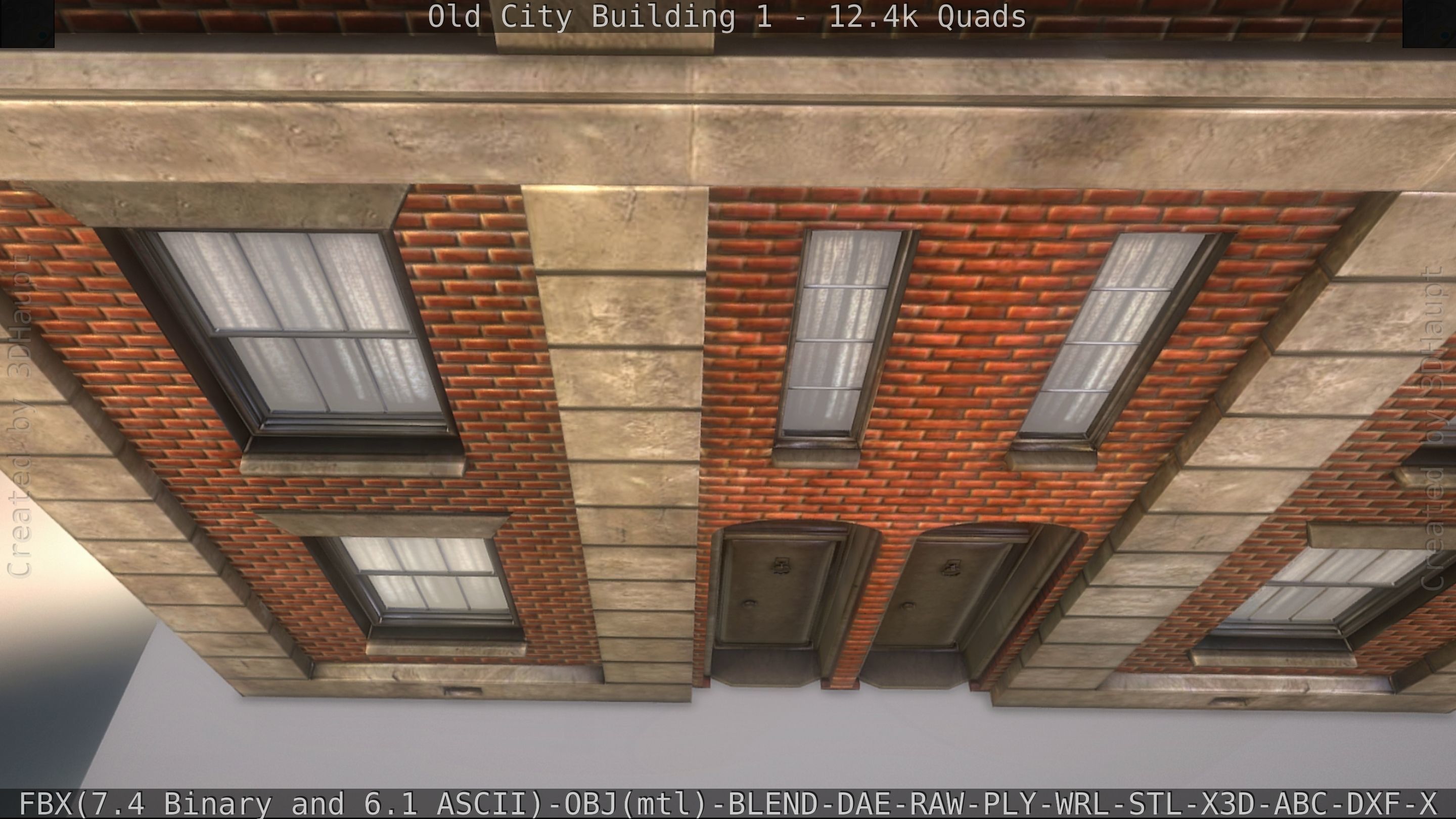 Old City Building 1 Low-poly 3D model_228