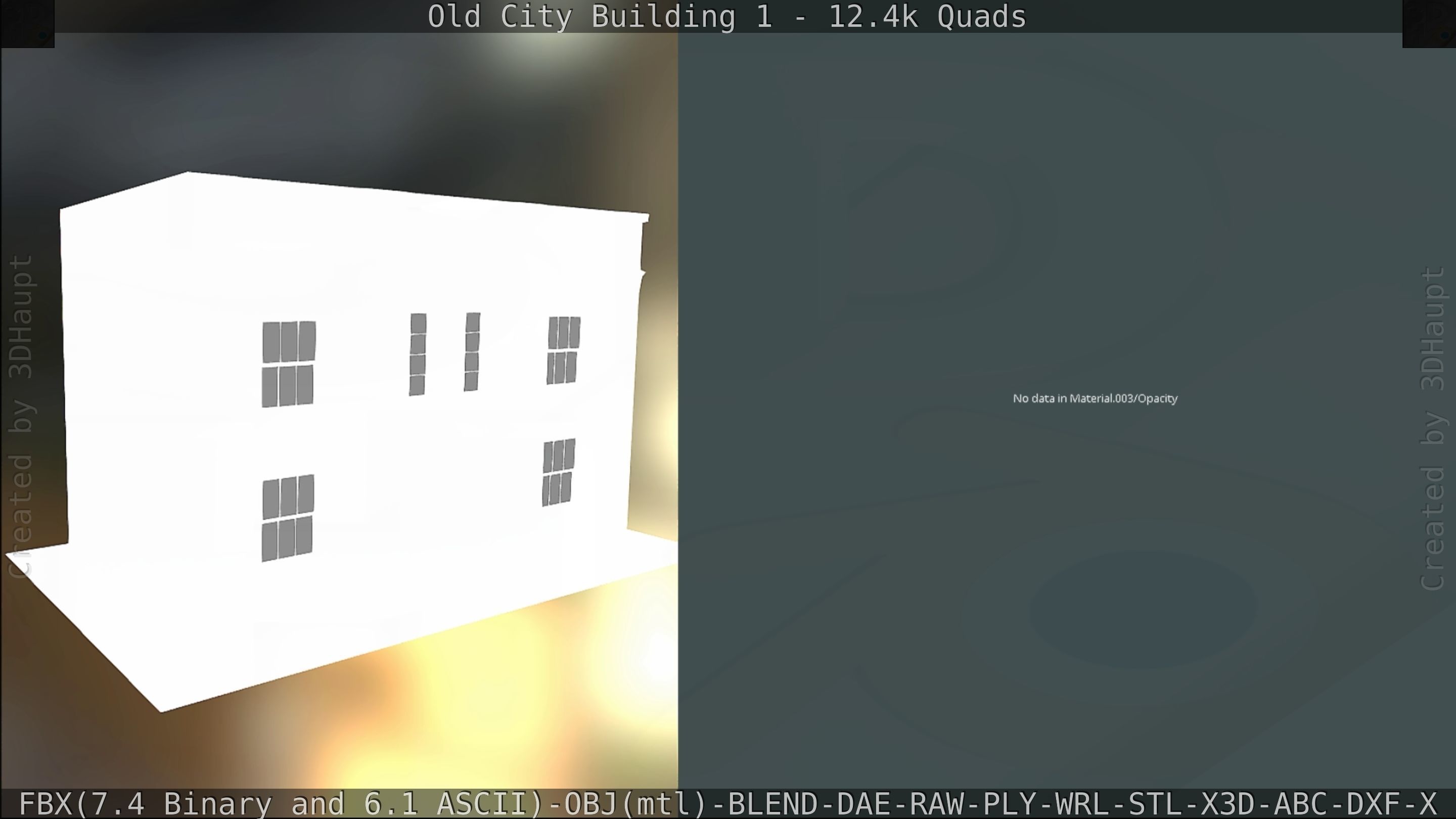 Old City Building 1 Low-poly 3D model_171