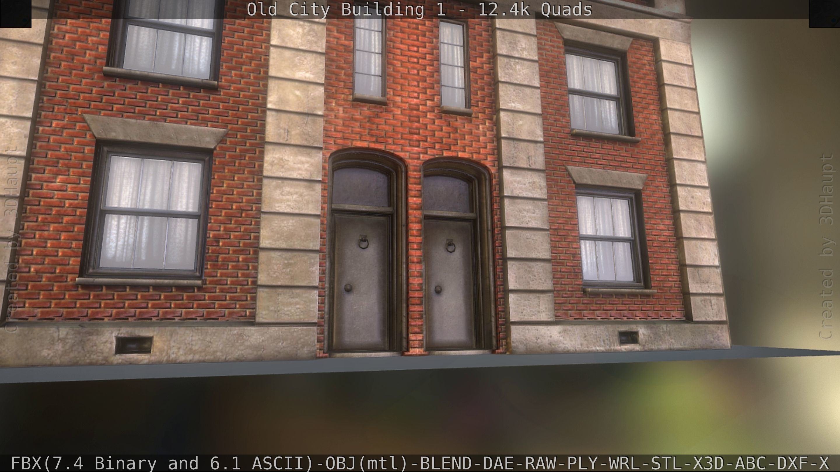 Old City Building 1 Low-poly 3D model_39